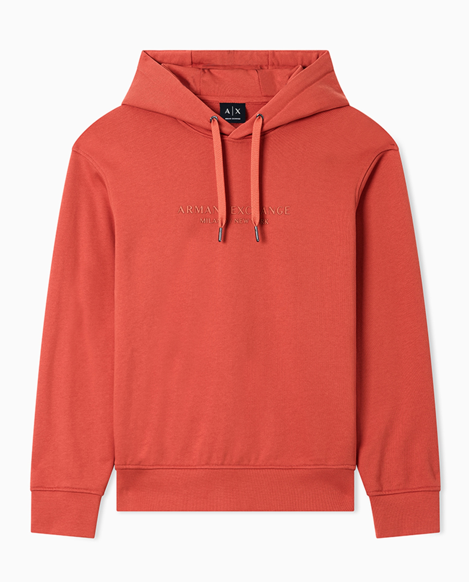Sweatshirt com Logótipo a Condizer e com Capuz Laranja-2