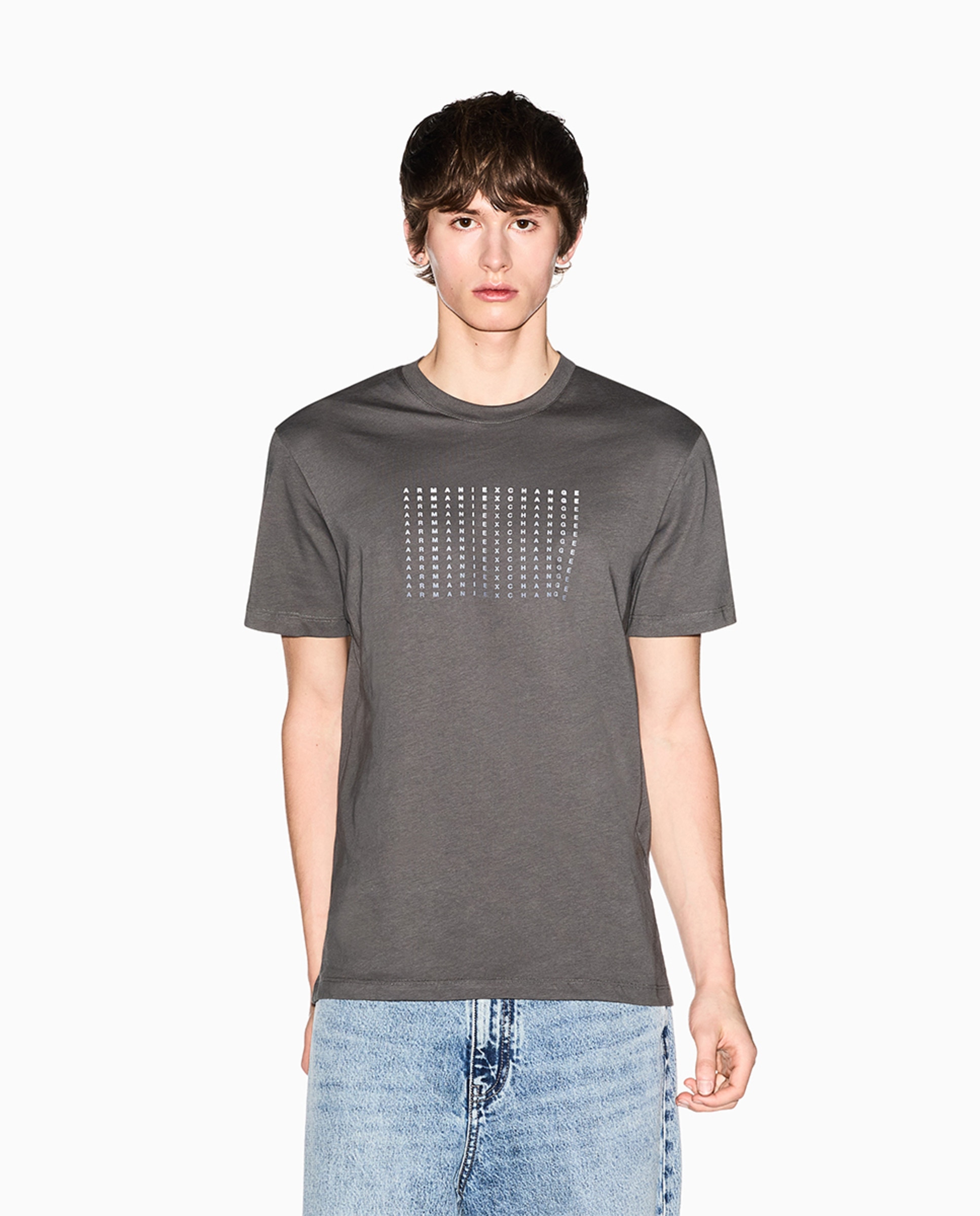 Imagem 0 de T-shirt de Manga Curta com Logótipo em Degradé