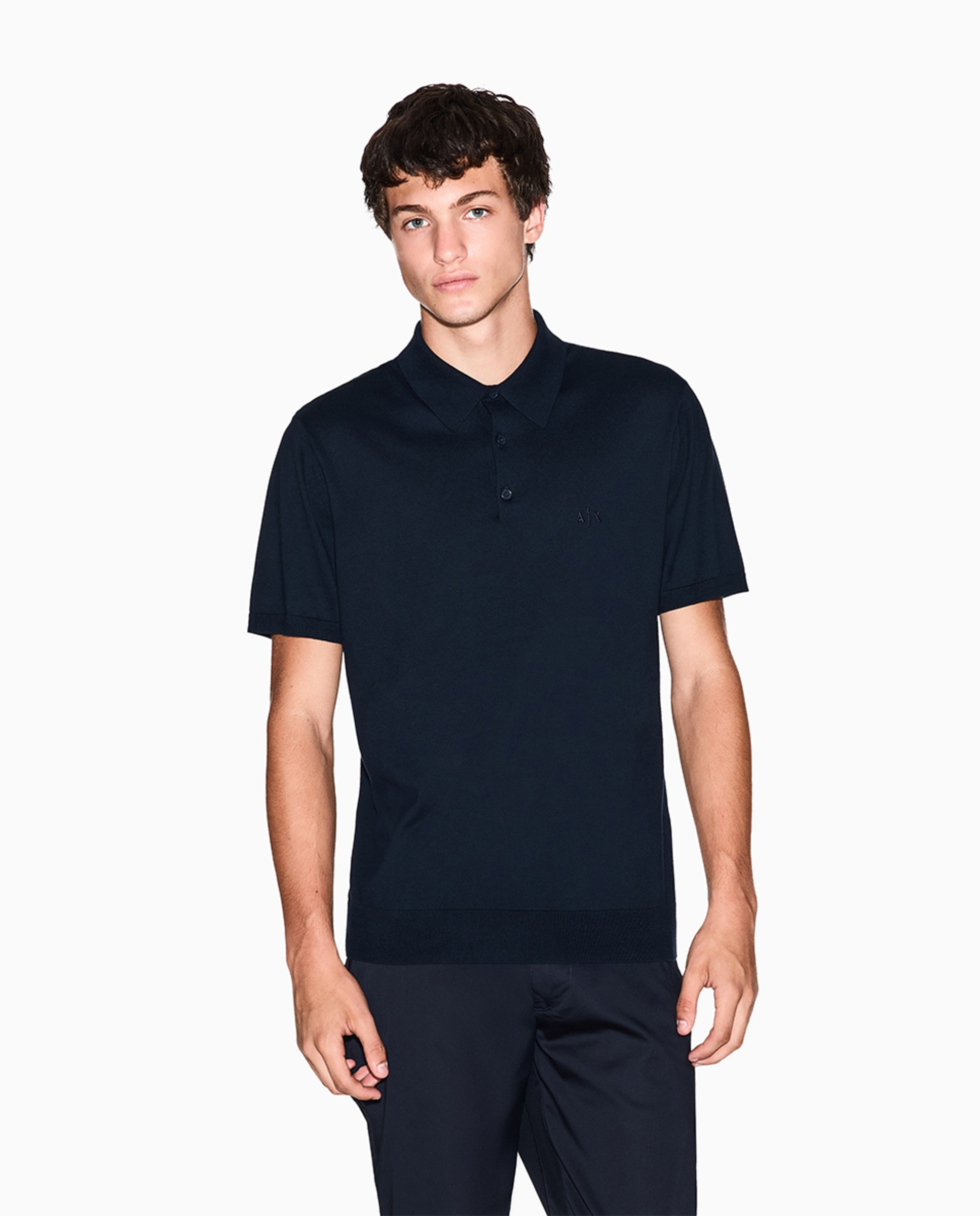 Imagem 0 de Polo de Malha Liso com Manga Curta