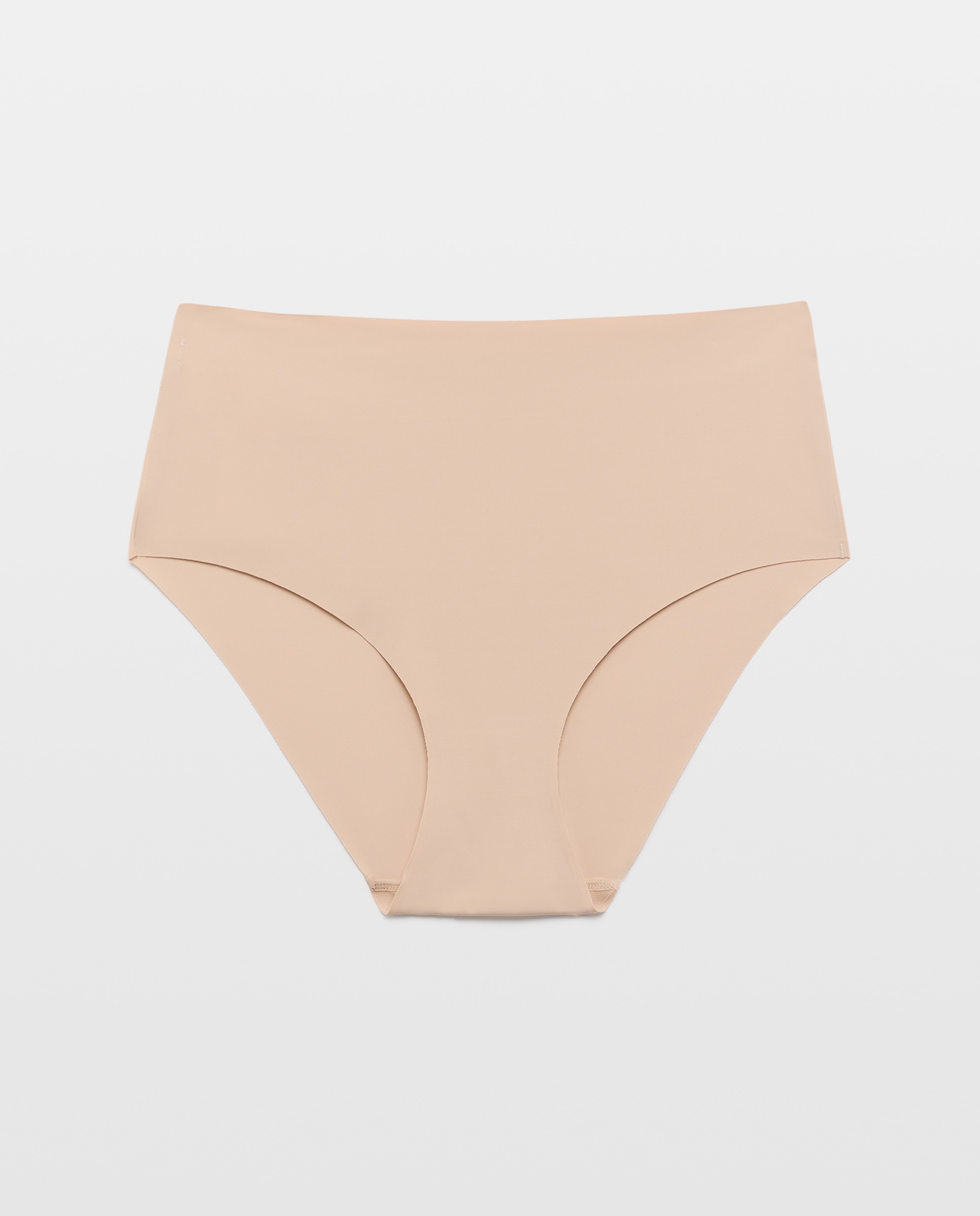 Cueca de Cintura Subida Invisível Bege-4