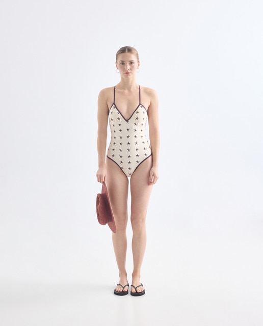 Imagen 0 de Bañador mujer tirante fino cruzado espalda