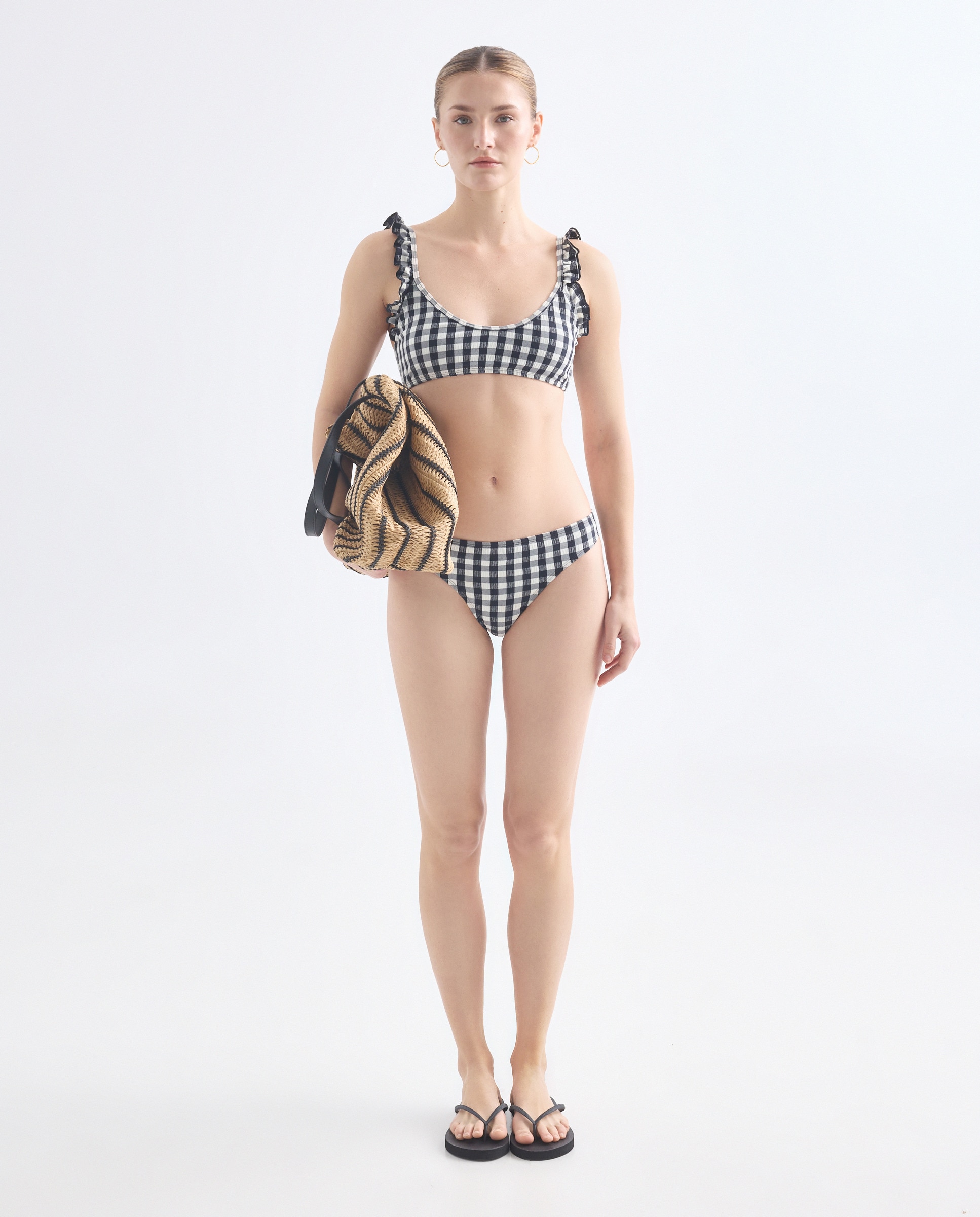 Imagen 0 de Bikini mujer volantes seersucker