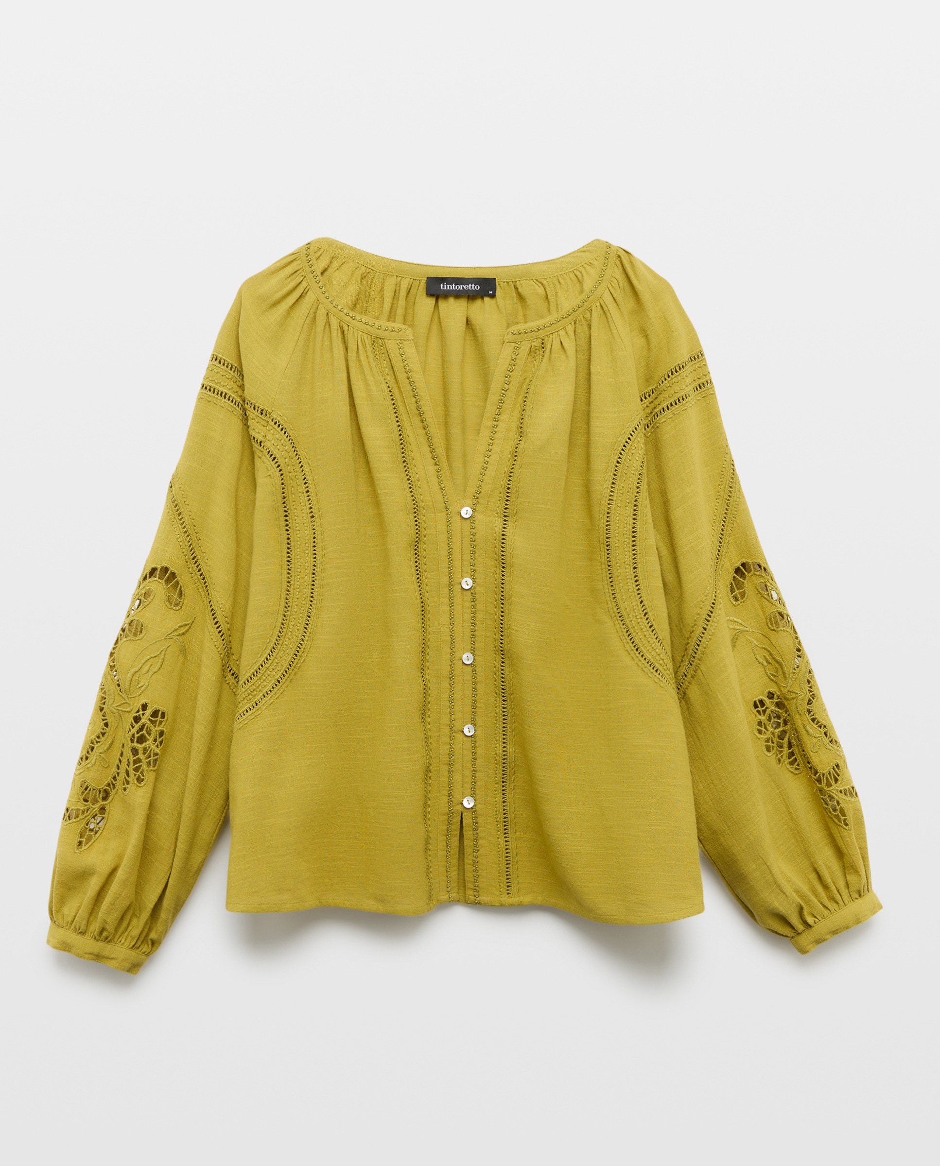 Blusa de manga comprida com bordado Sabão-5