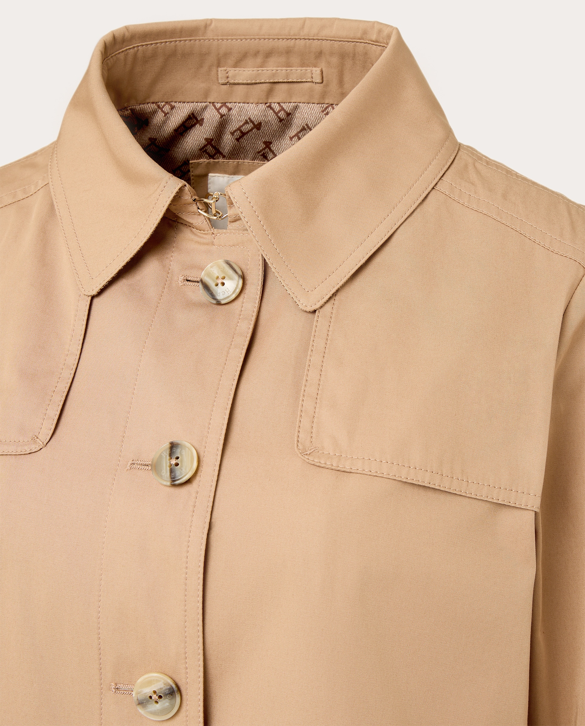 Gabardine de algodão Camel-3