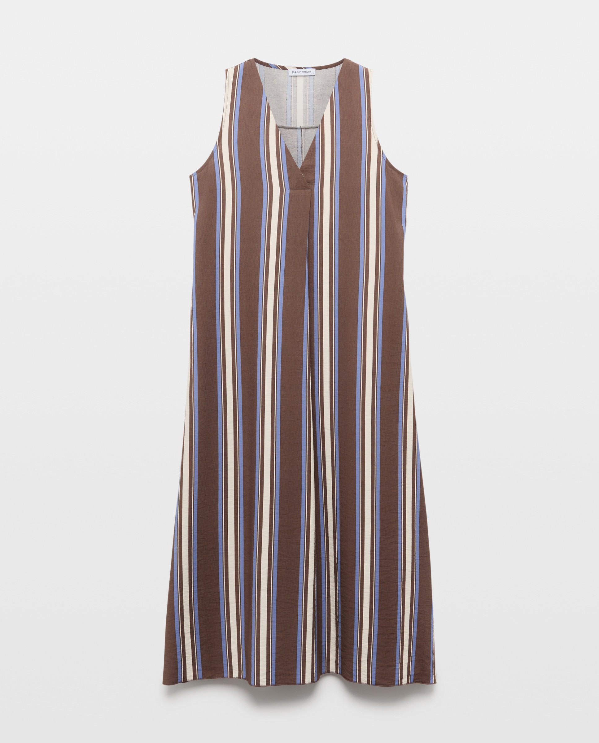 Imagem 0 de Vestido Comprido com Lavagem e às Riscas