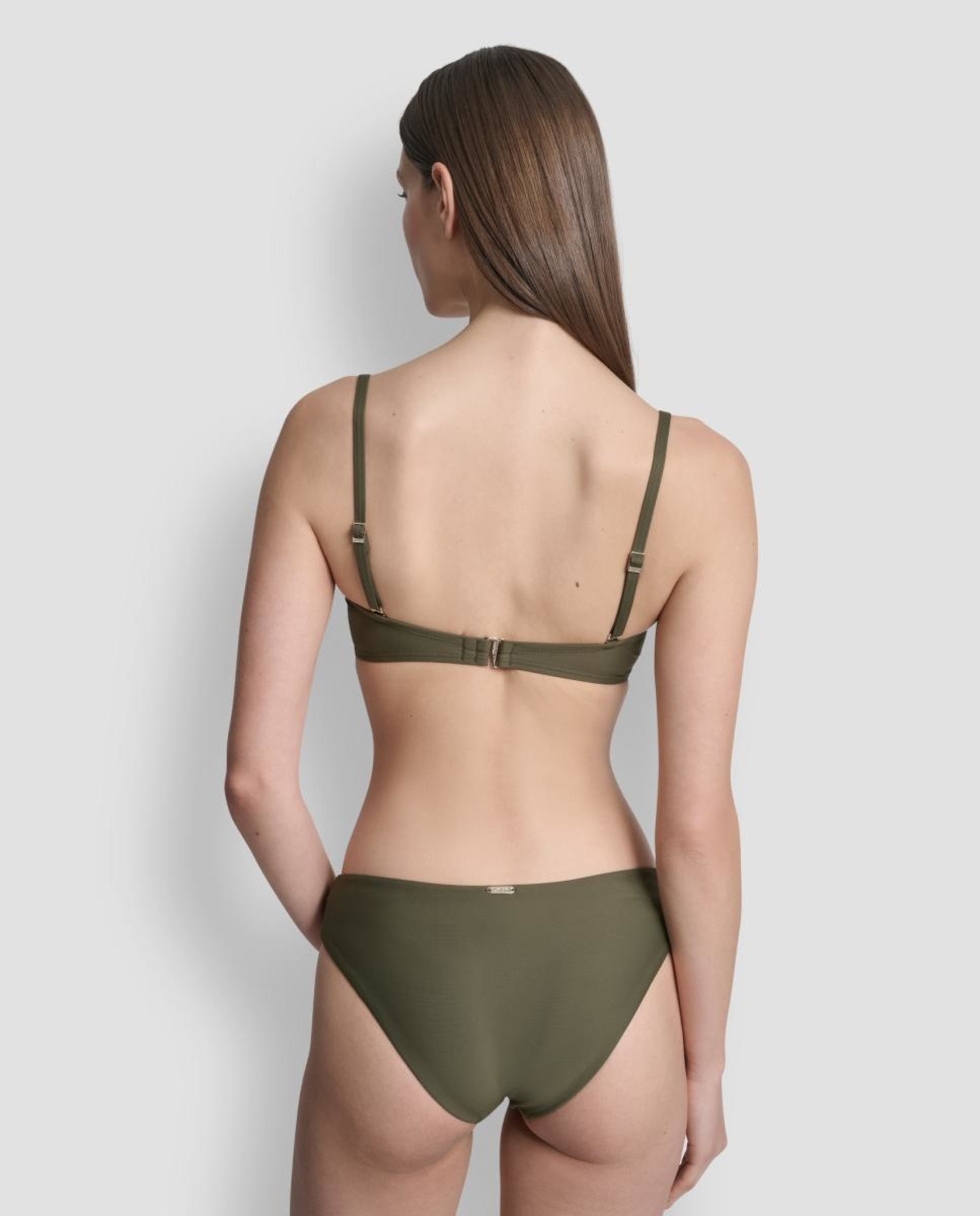 Conjunto de Biquíni Bandeau Verde-2