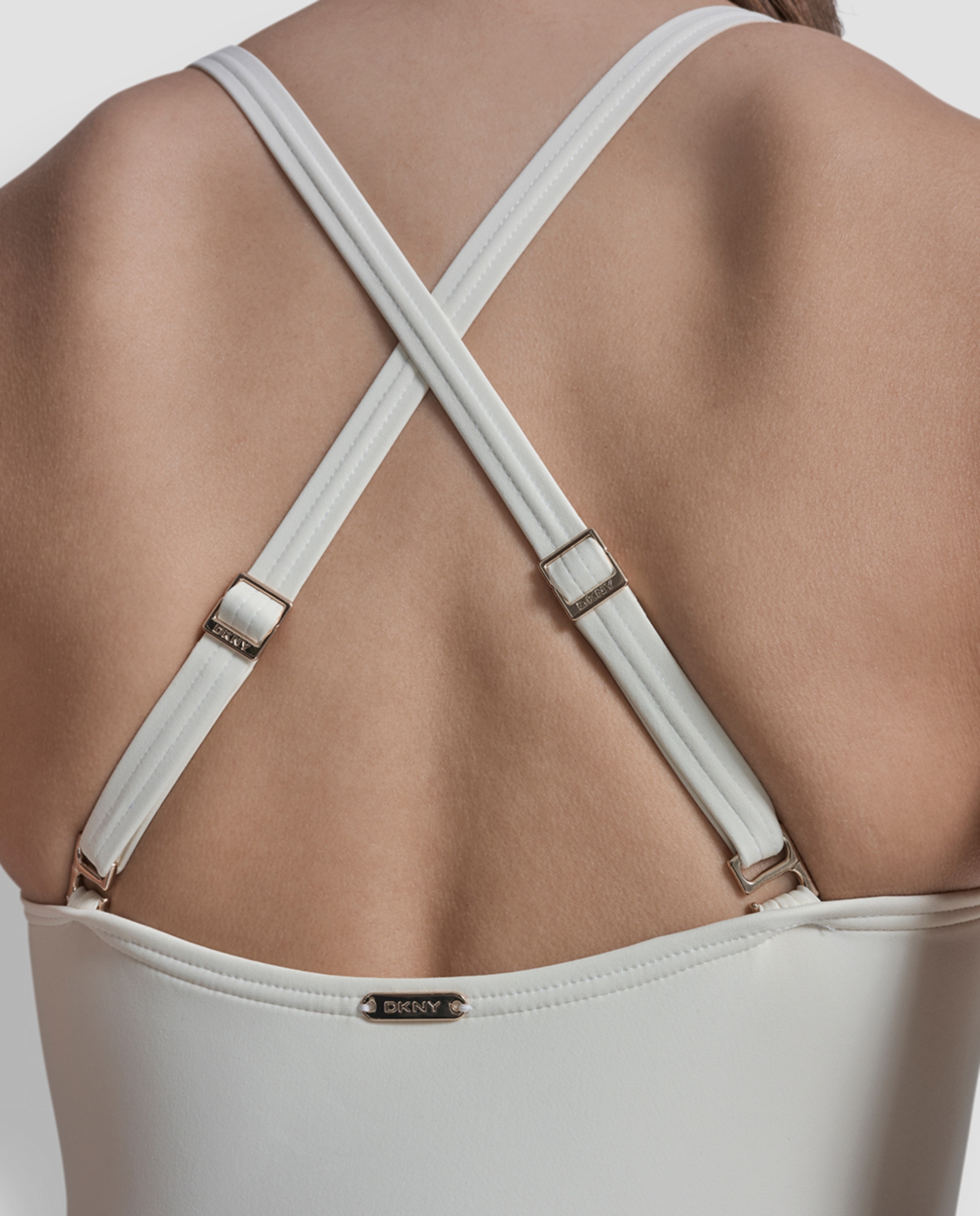 Fato de Banho Bandeau Cruzado Branco-8
