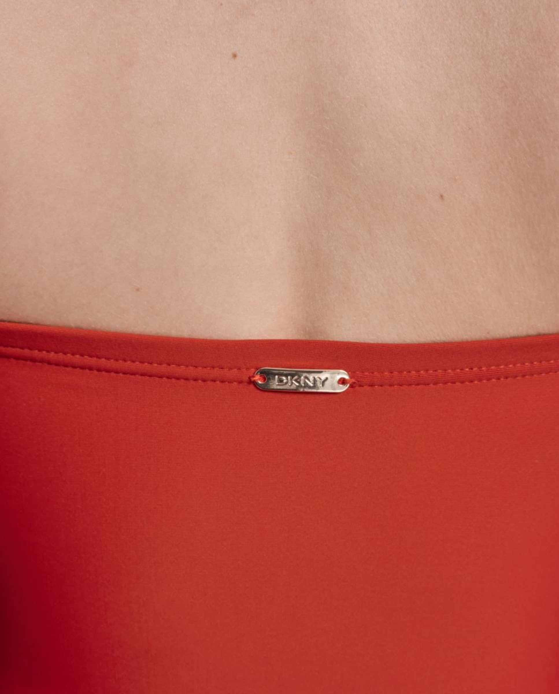 Fato de banho com decote bandeau Vermelho-11