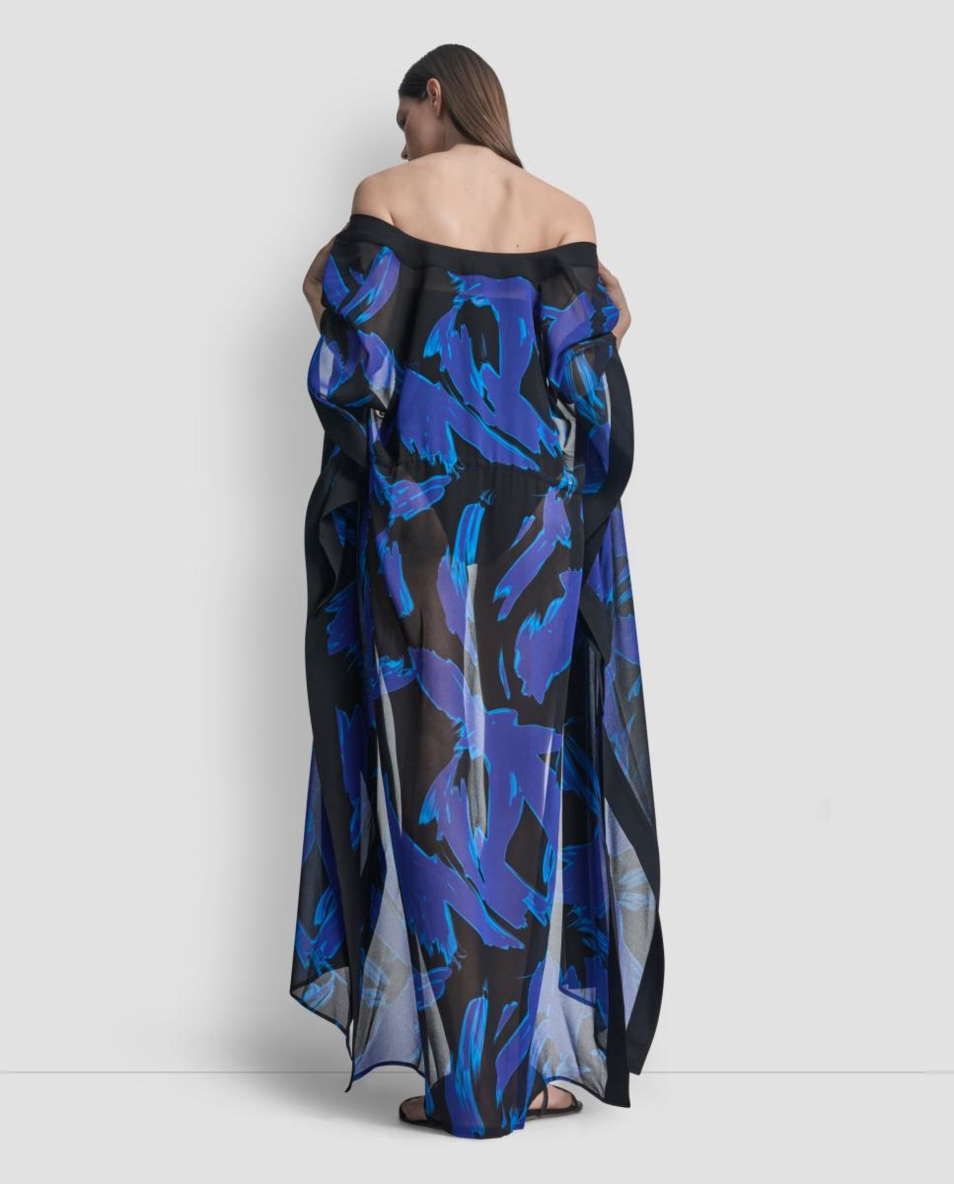 Maxi Kaftan com Laço Multicolor-5