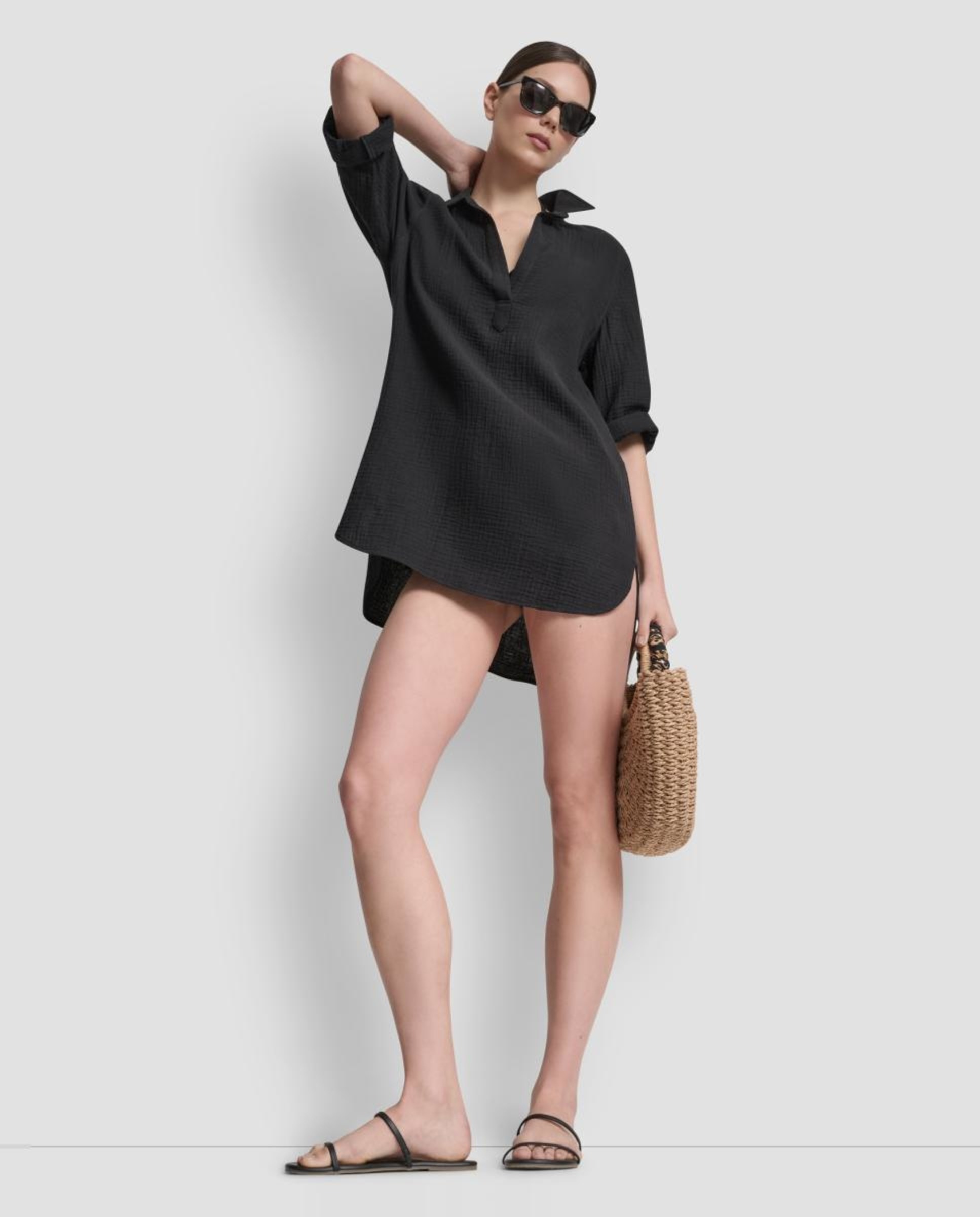 Vestido de Praia Preto-5