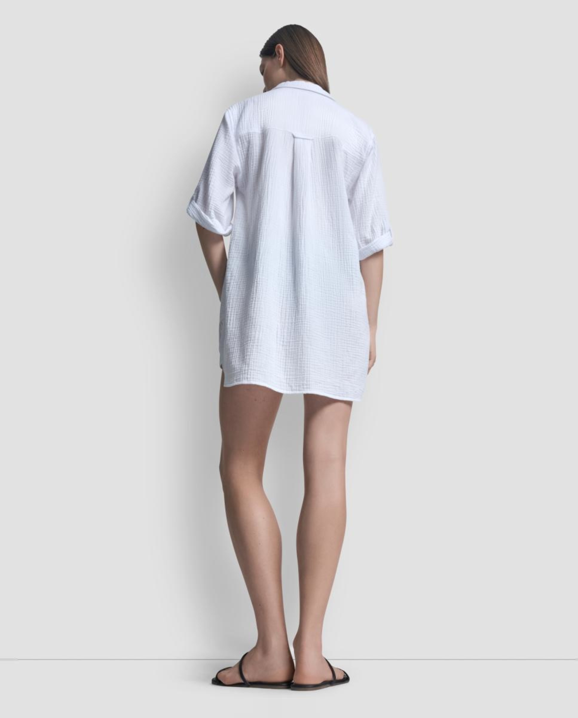 Vestido de Praia Branco-4