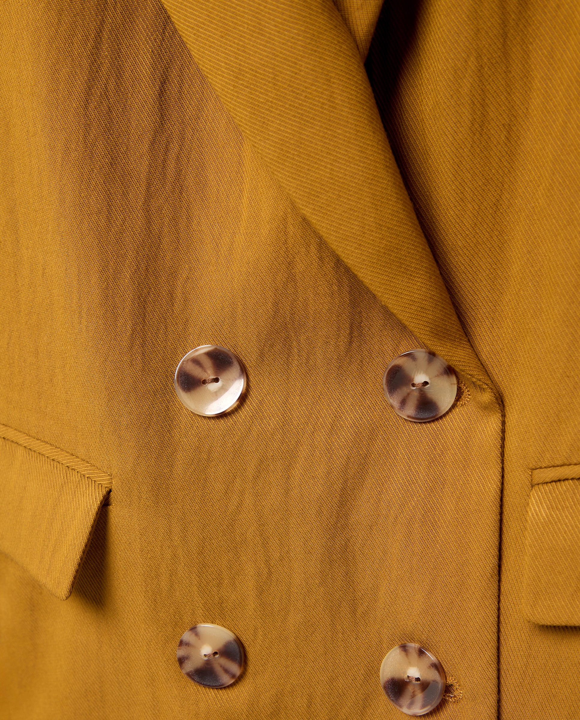 Blazer Liso de Crinkle Cruzado 371 Óleo-6