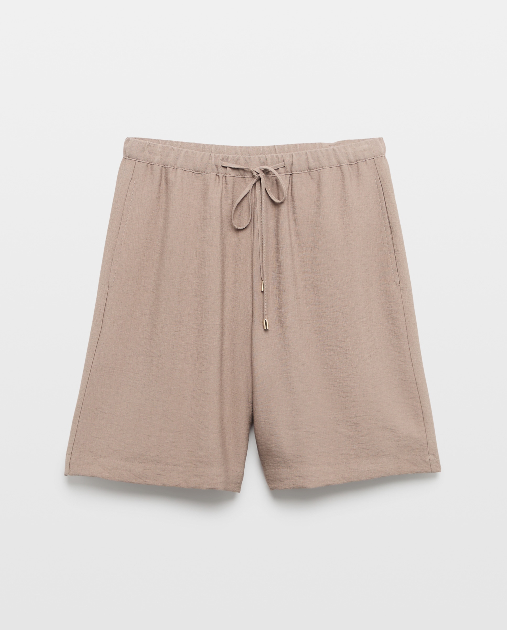 Bermudas Lisas de Viscose Visom-Escuro-4