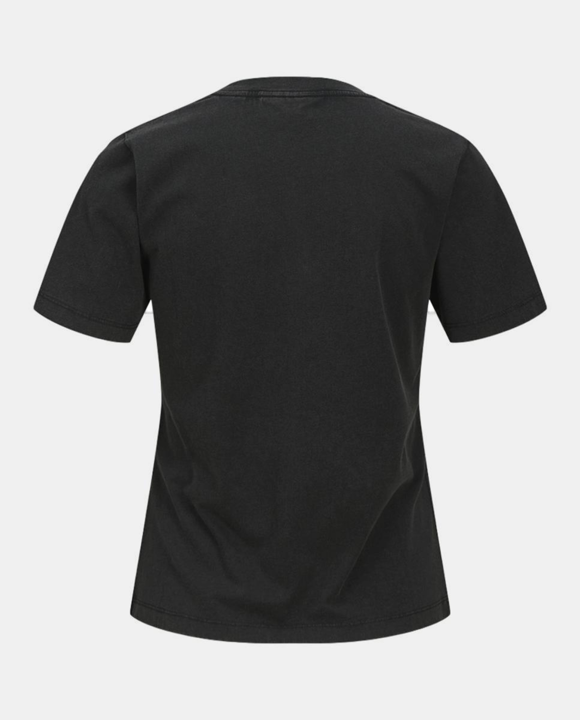 T-shirt com estampado à frente Preto-5