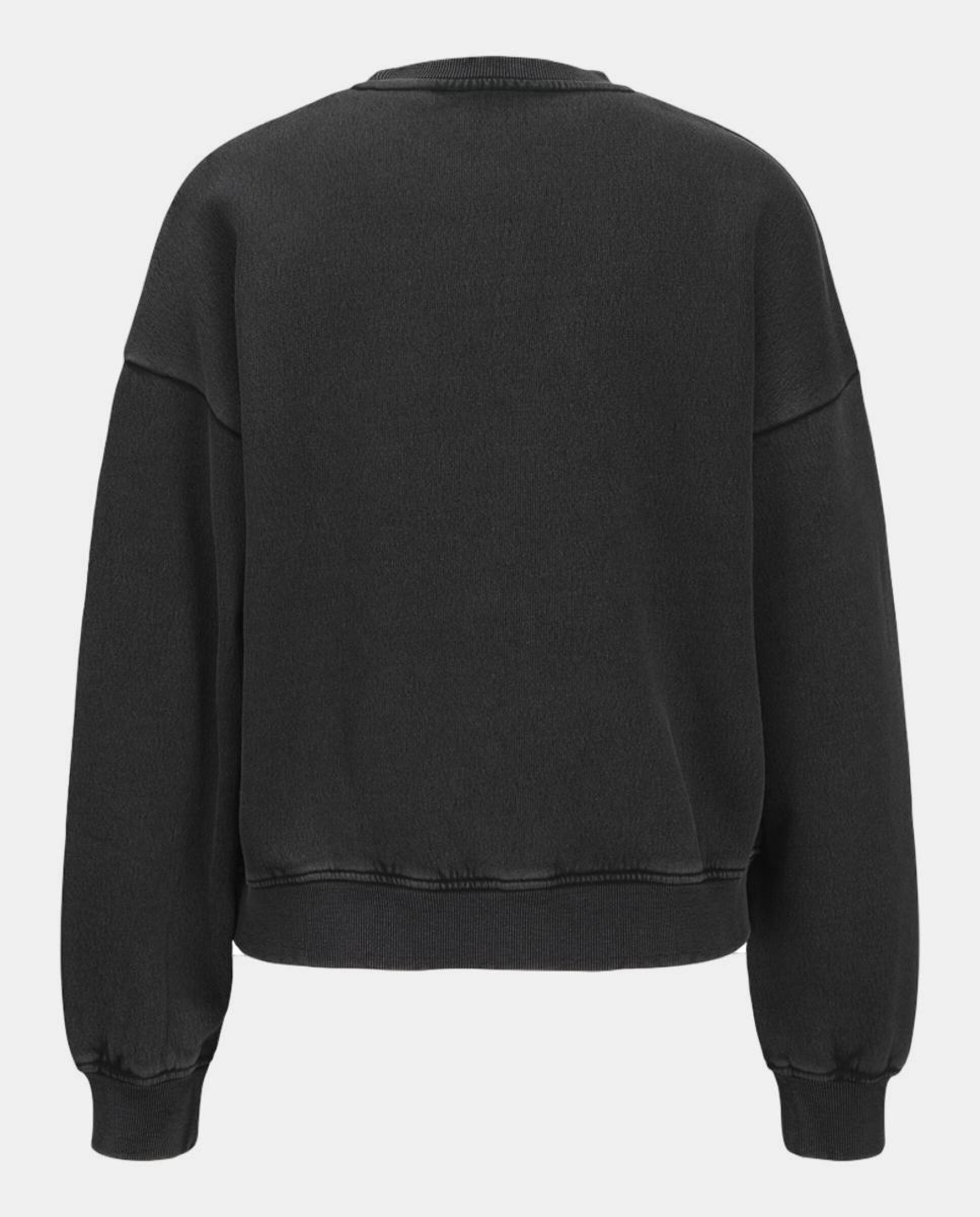 Sweatshirt com Estampado à Frente Preto-5