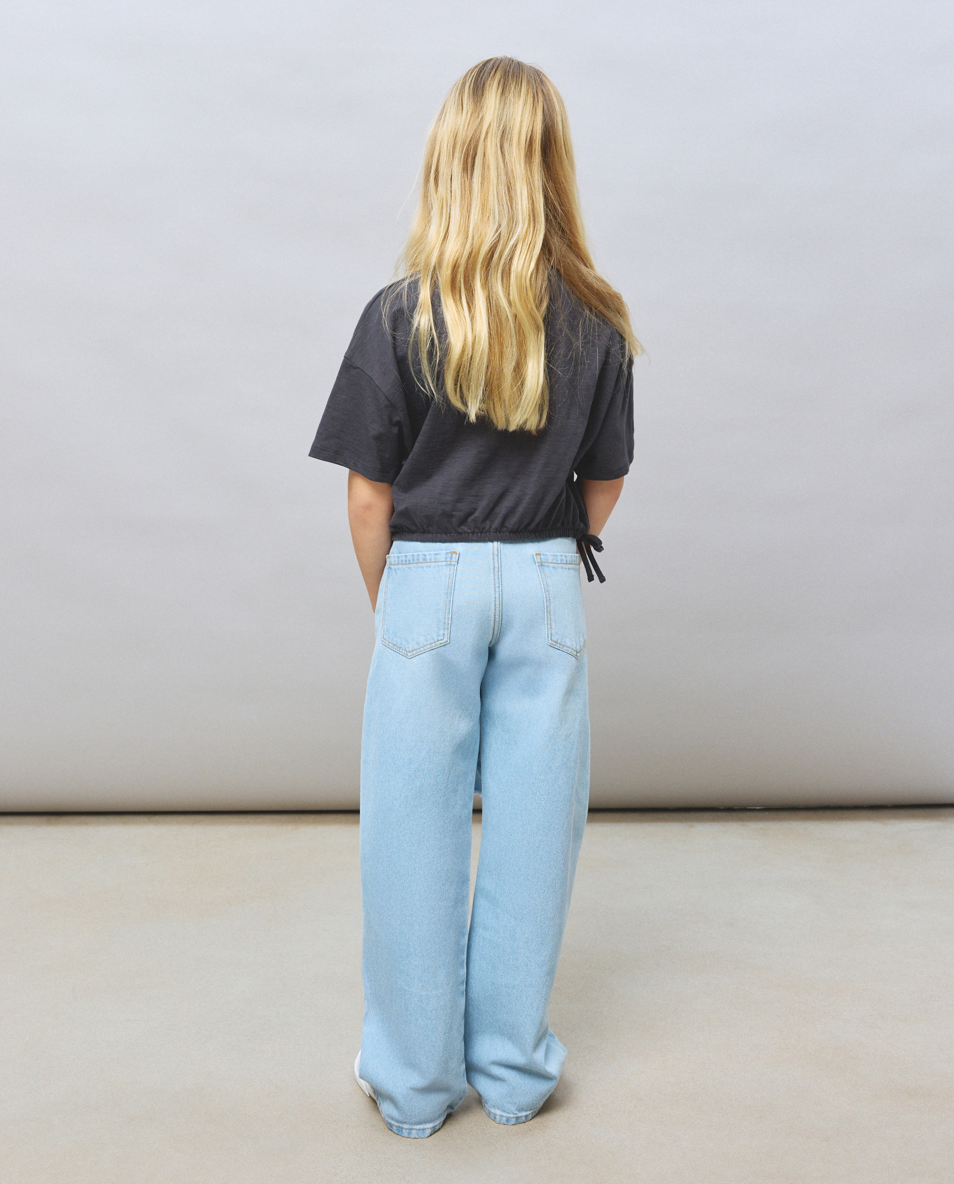 T-shirt com Estampado Nirvana e Manga Curta Cinzento-3