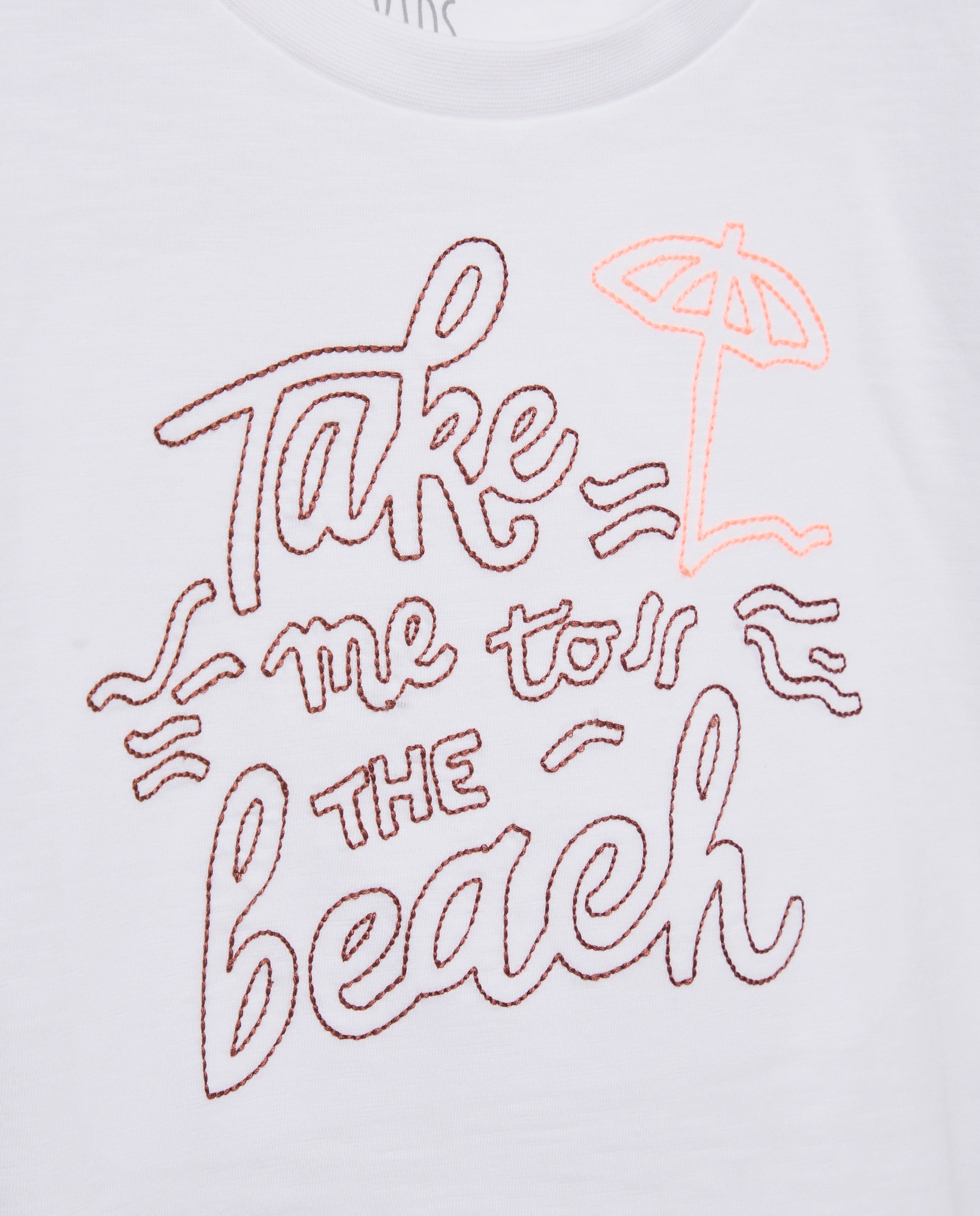 T-shirt sem Mangas e com Estampado Stitch Kids El Corte Inglés Branco-6