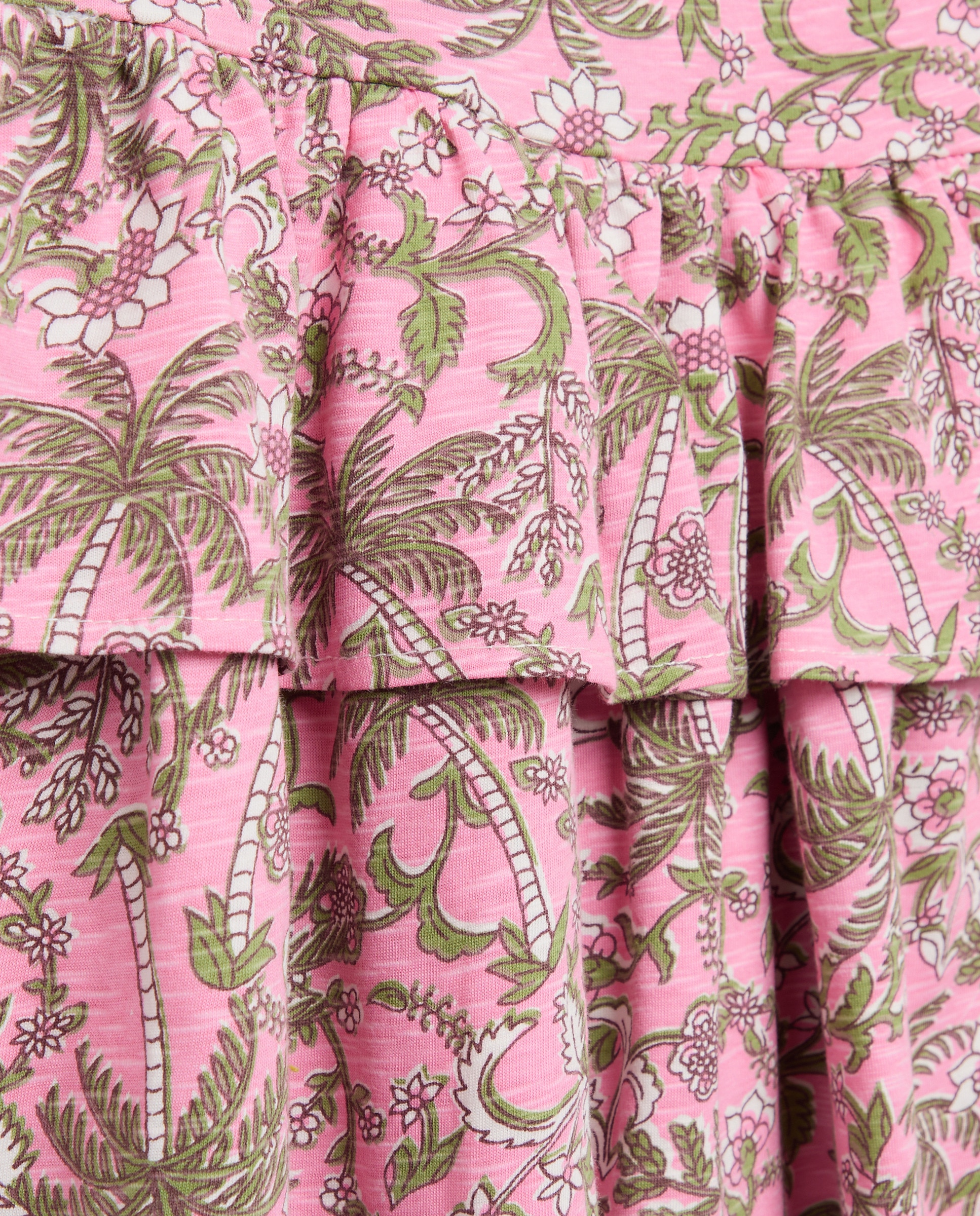 Saia Slub com Folho Duplo Rosa-2