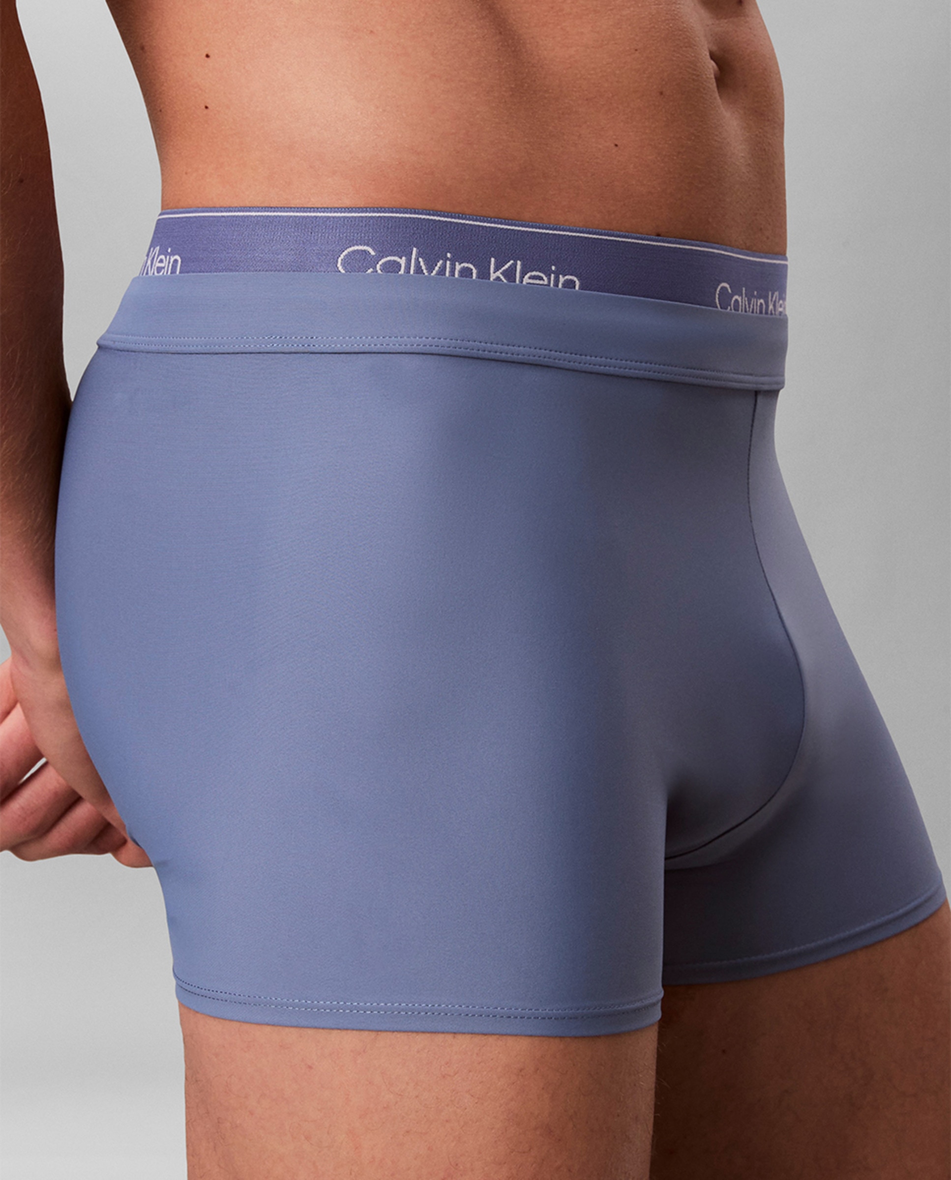 Calções de Banho Justos Azul-3