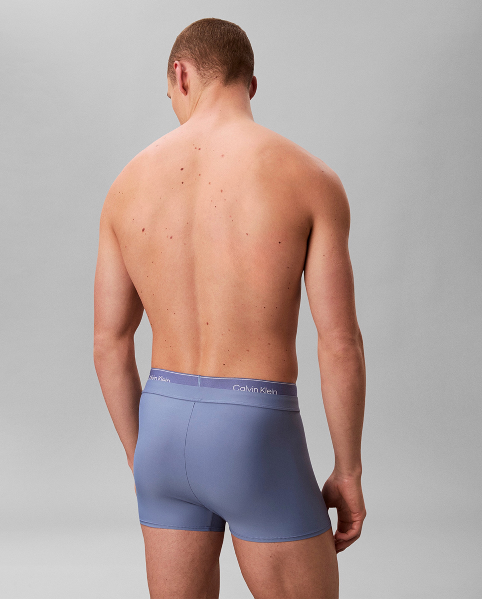 Calções de Banho Justos Azul-2