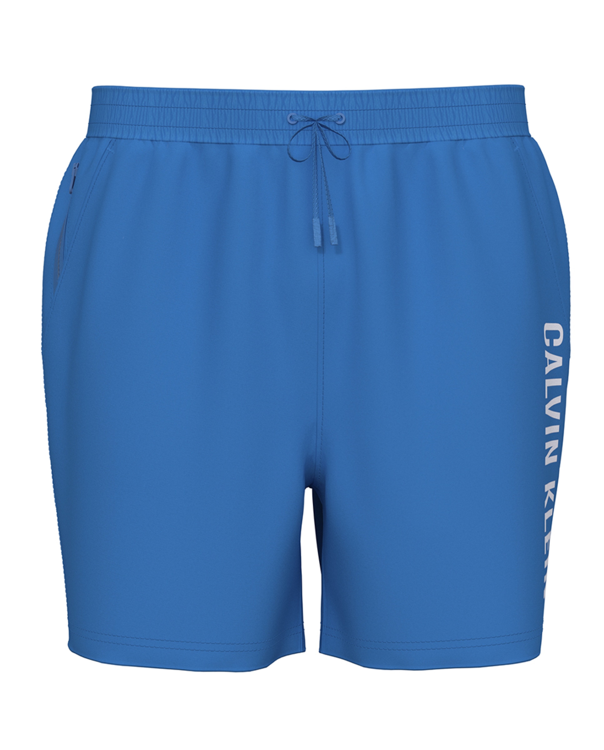 Calções de Banho Médios com Cordão Azul-2