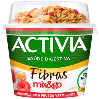 Iogurte Topper Granola e Frutos Vermelhos unidade 165 g - Activia