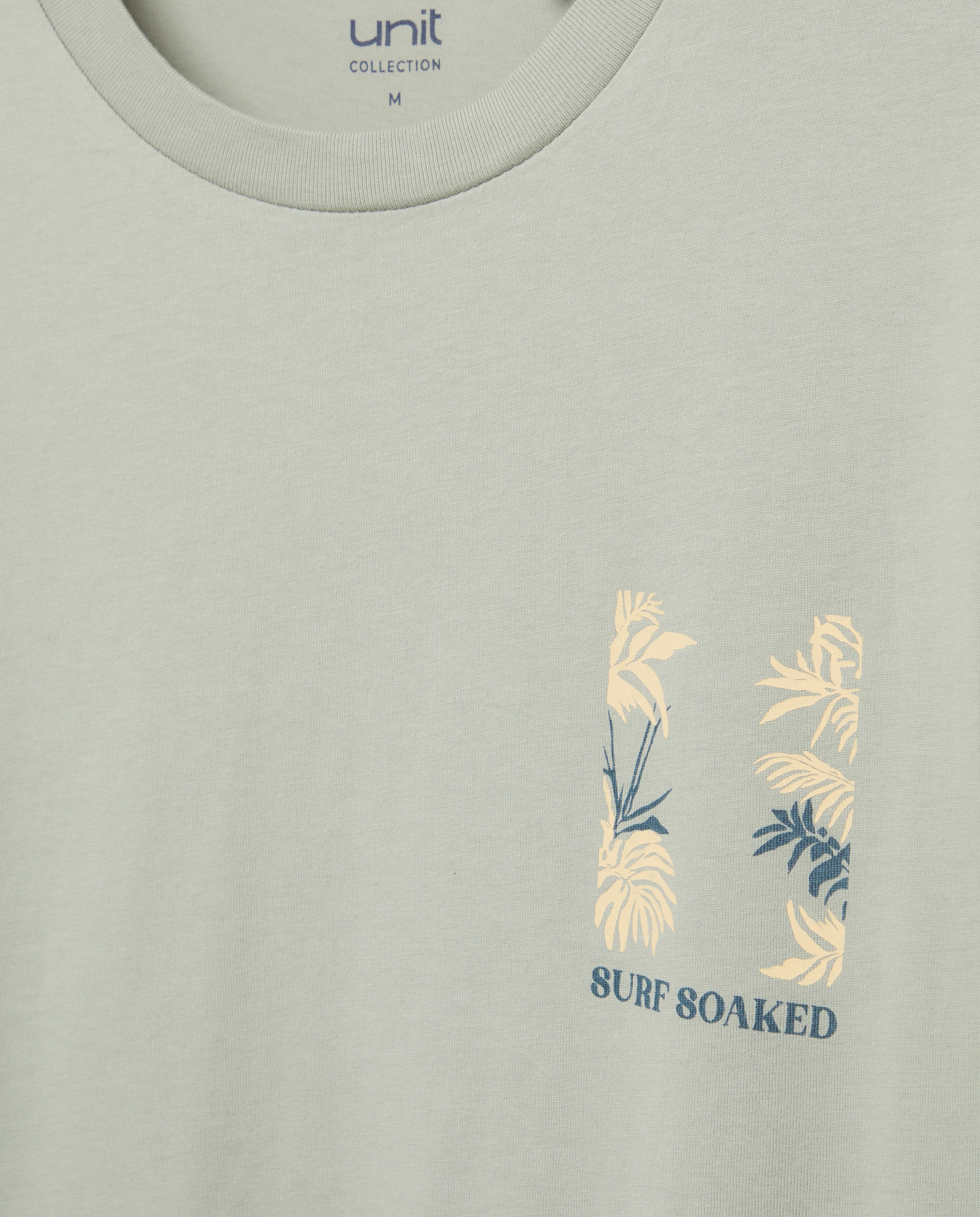 Camiseta de hombre manga corta SURF SOAKED 510 Verde claro-5