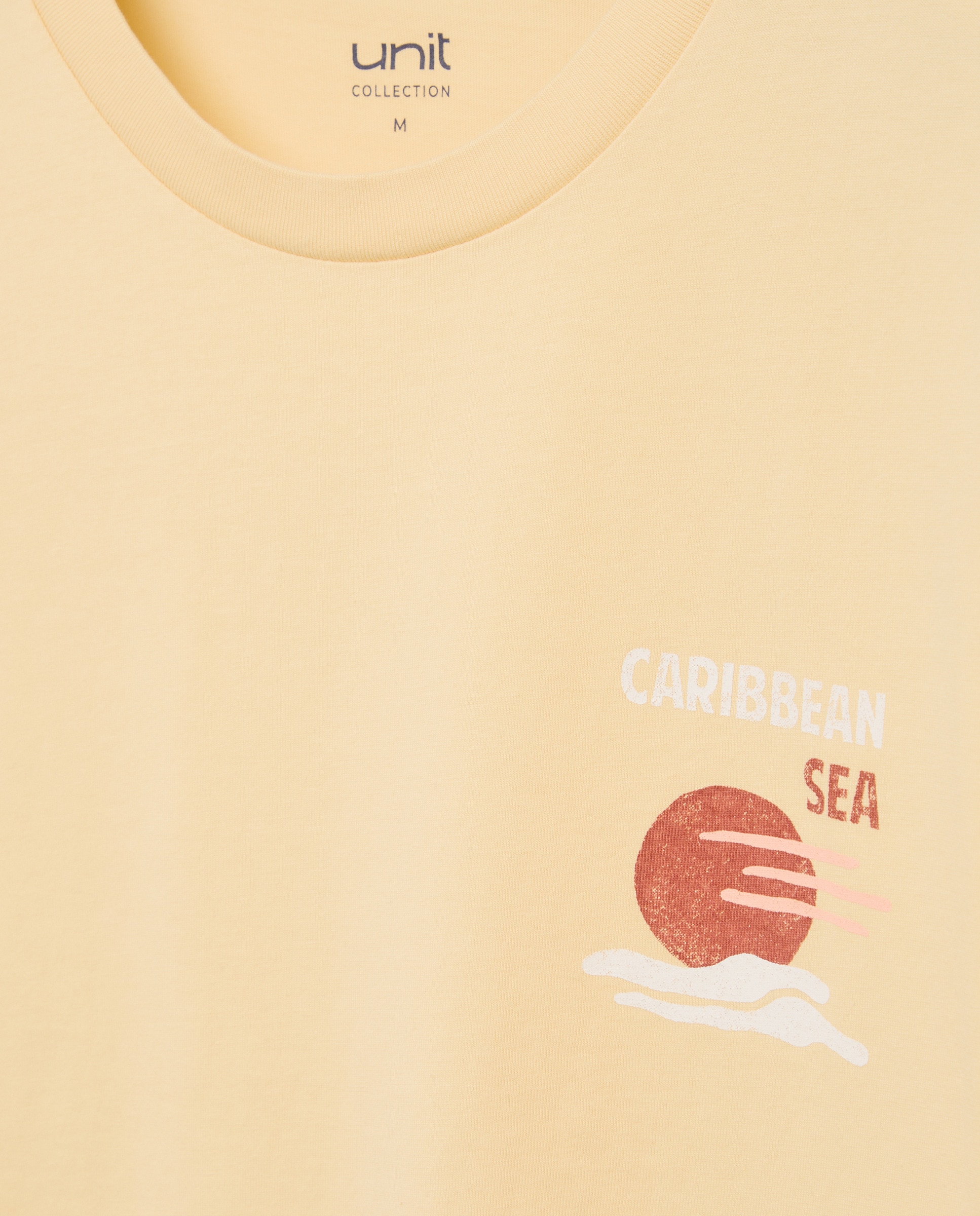 Camiseta de hombre manga corta CARIBBEAN SEA 310 Amarillo claro-5