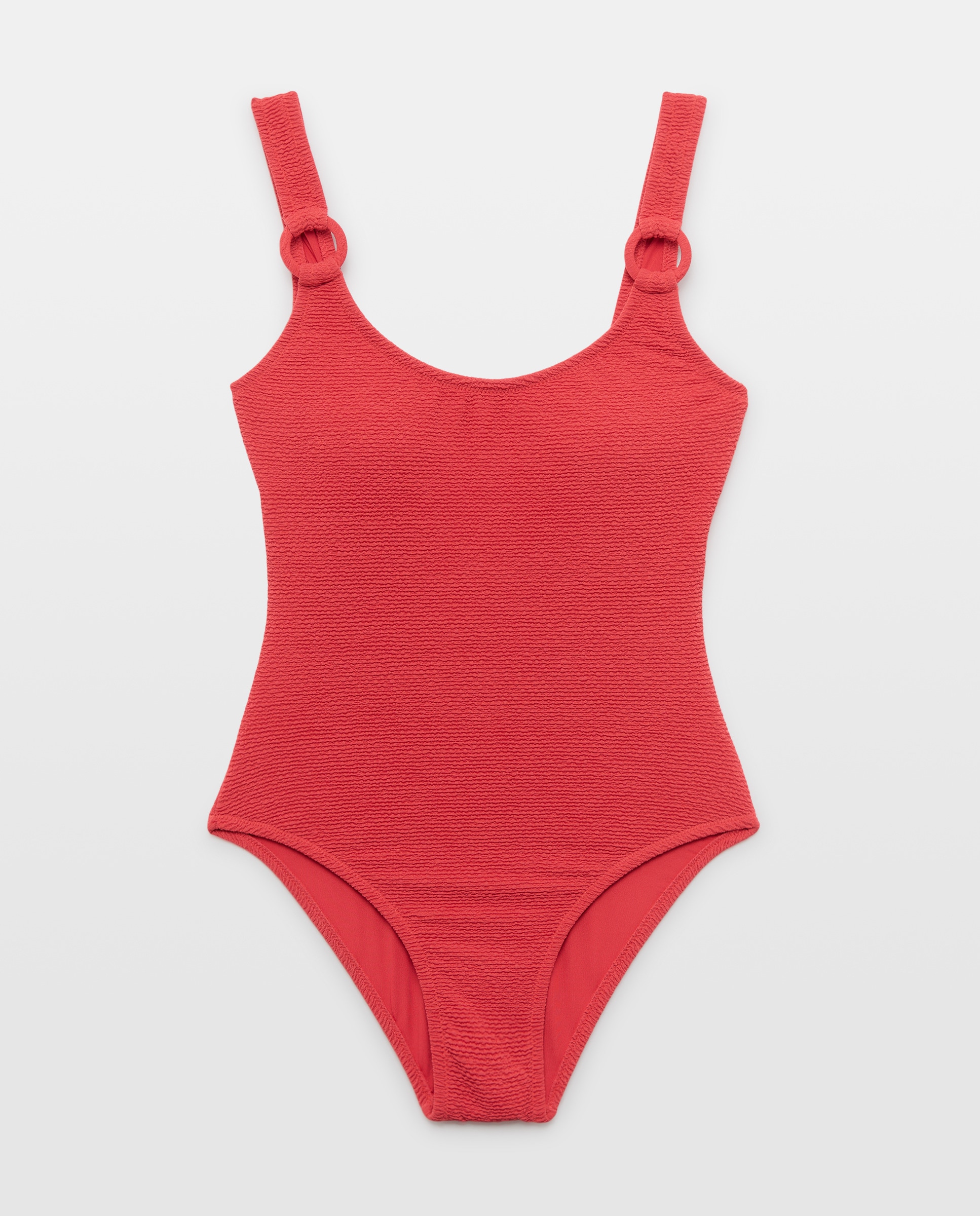 Imagem 0 de Fato de Banho com Textura e Argolas nas Alças