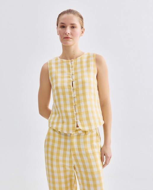 Imagen 0 de Blusa de mujer de cuadros total look