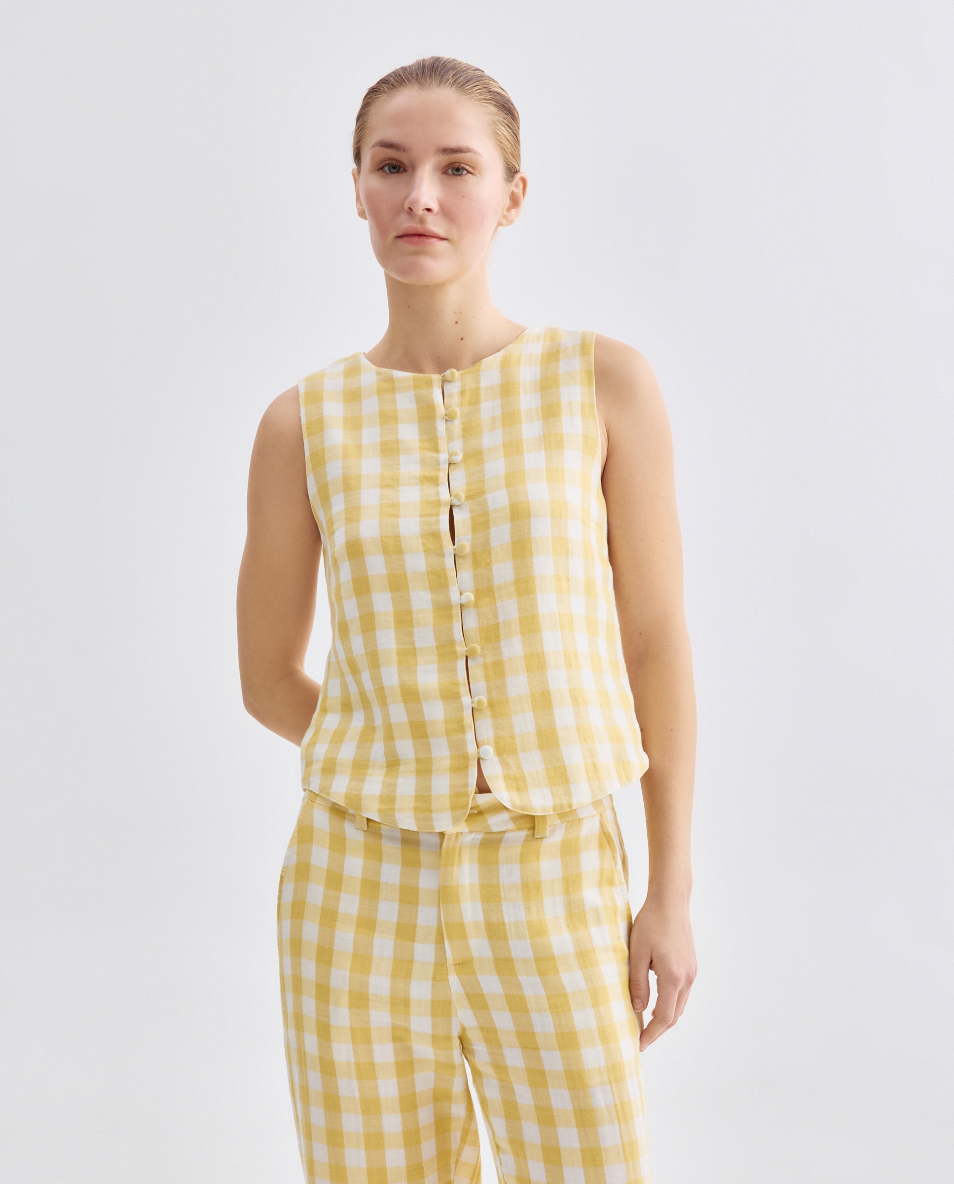 Imagen 0 de Blusa de mujer de cuadros total look