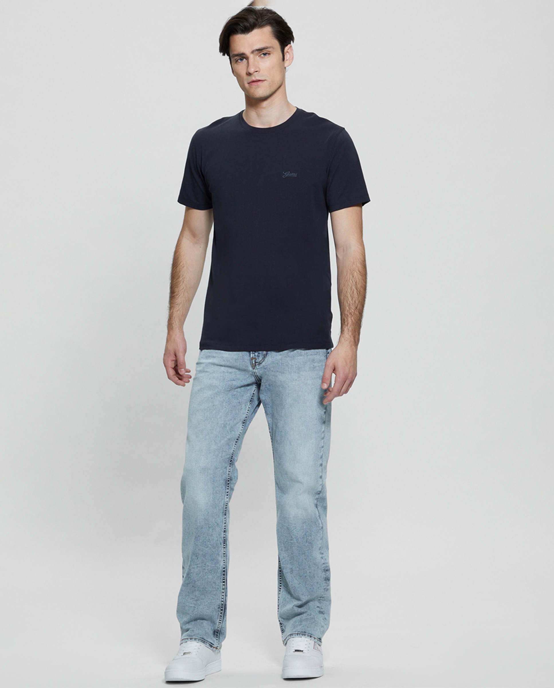 T-shirt com Manga Curta Azul-marinho-5