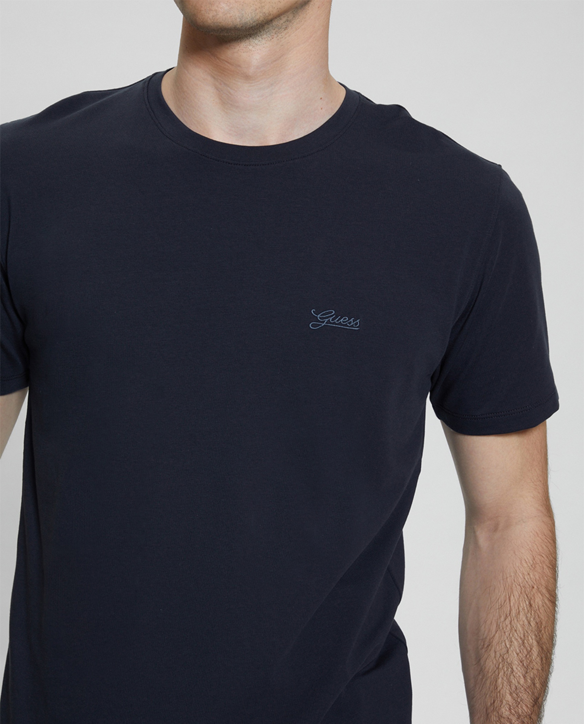 T-shirt com Manga Curta Azul-marinho-3