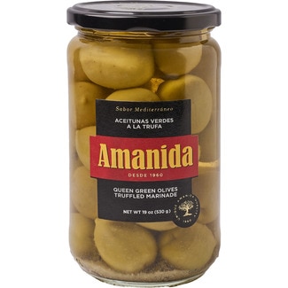 aceitunas verdes a la trufa tarro 315 g neto escurrido - Amanida