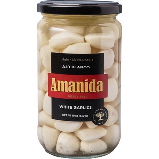 ajo blanco tarro 340 g neto escurrido - Amanida