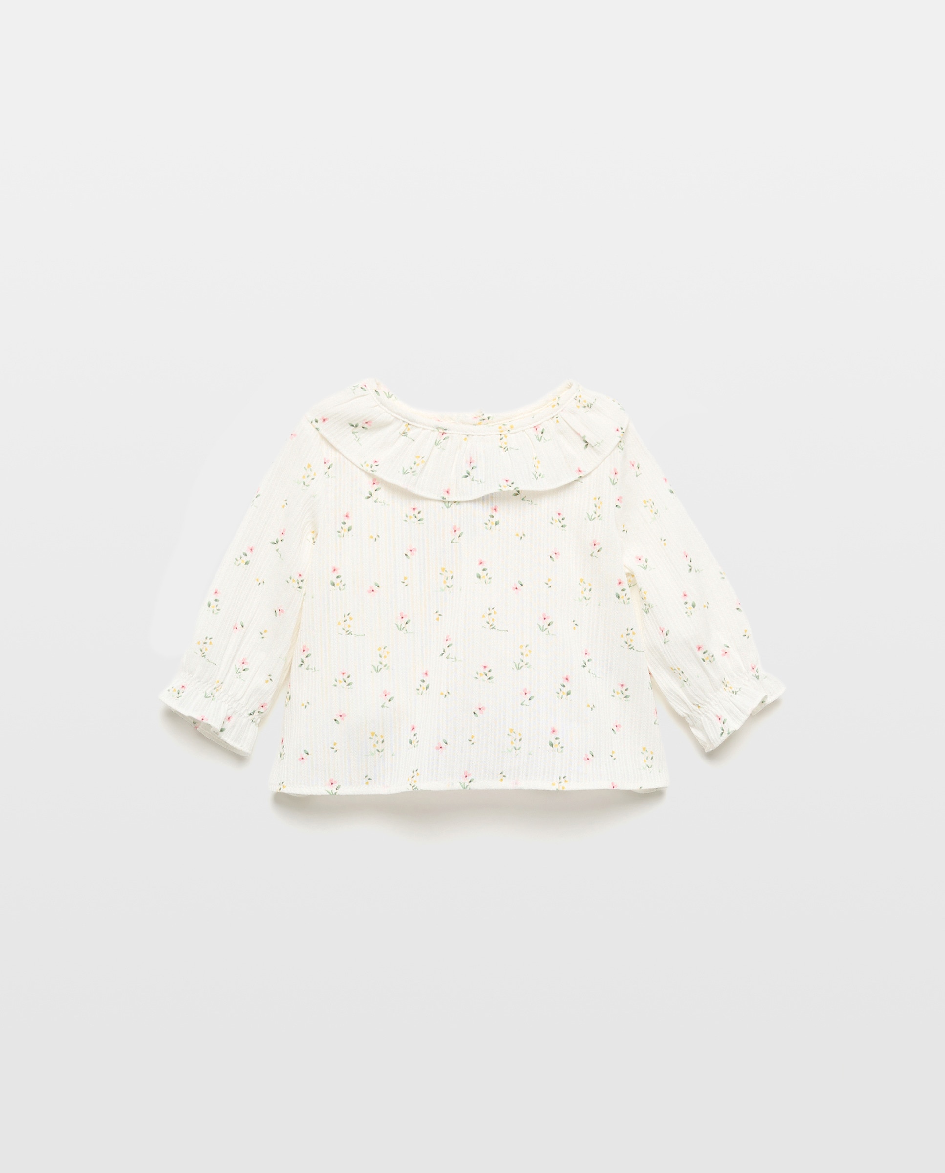 Imagem 0 de Camisola de Manga Comprida de Bebé com Gola e Estampado de Fantasia