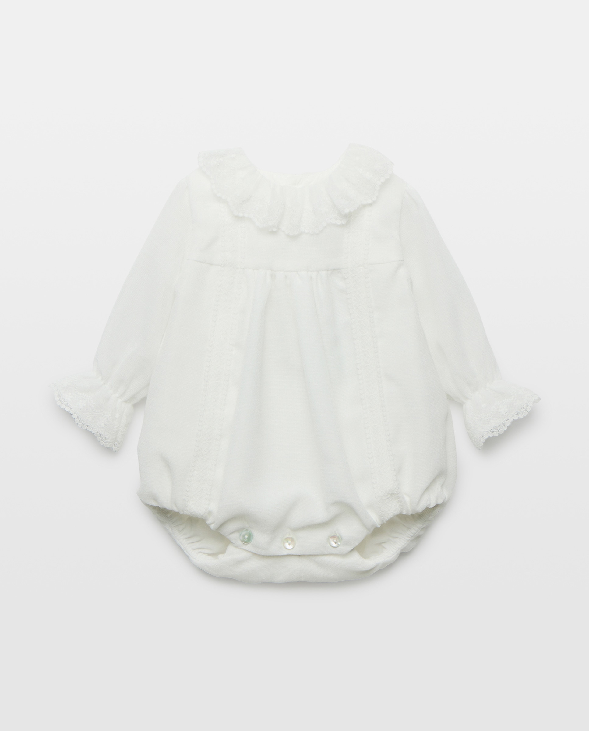 Imagem 0 de Babygrow de Bebé com Manga Comprida e Estrutura de Rendas