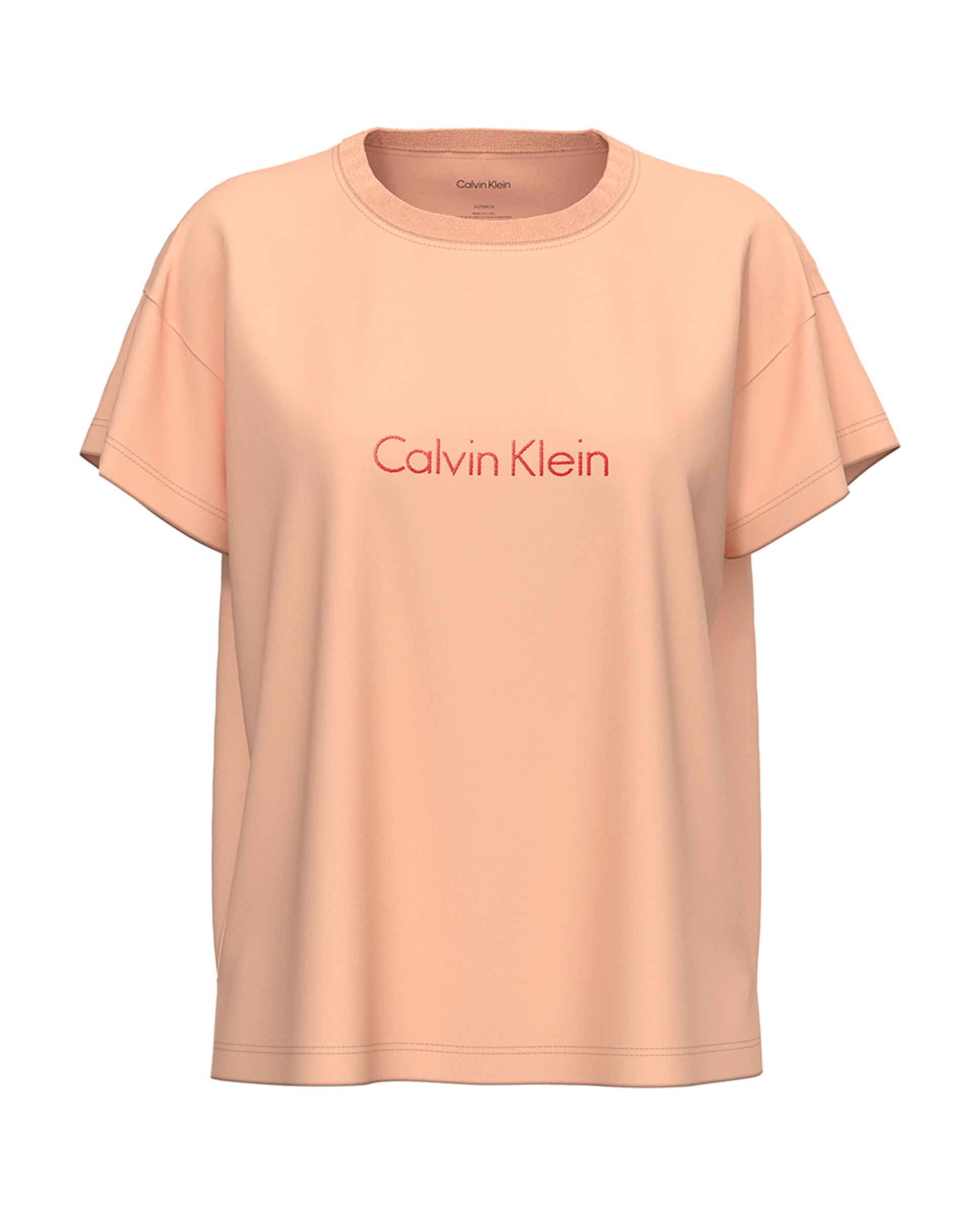 T-shirt de Manga Curta Cotton Stretch Laranja-3