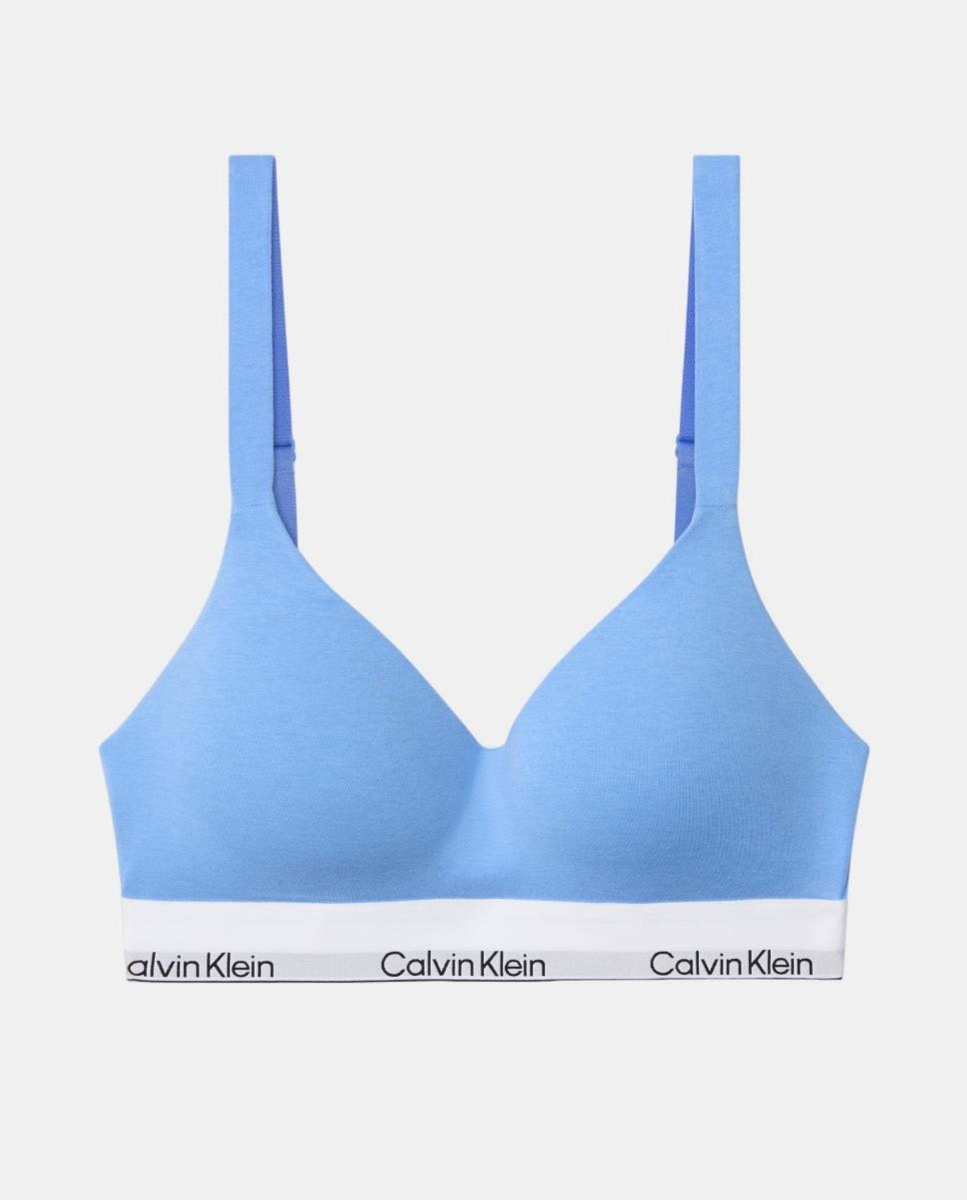 Soutien Bralette de Copa Moldada Icon Cotton Modal Azul-4