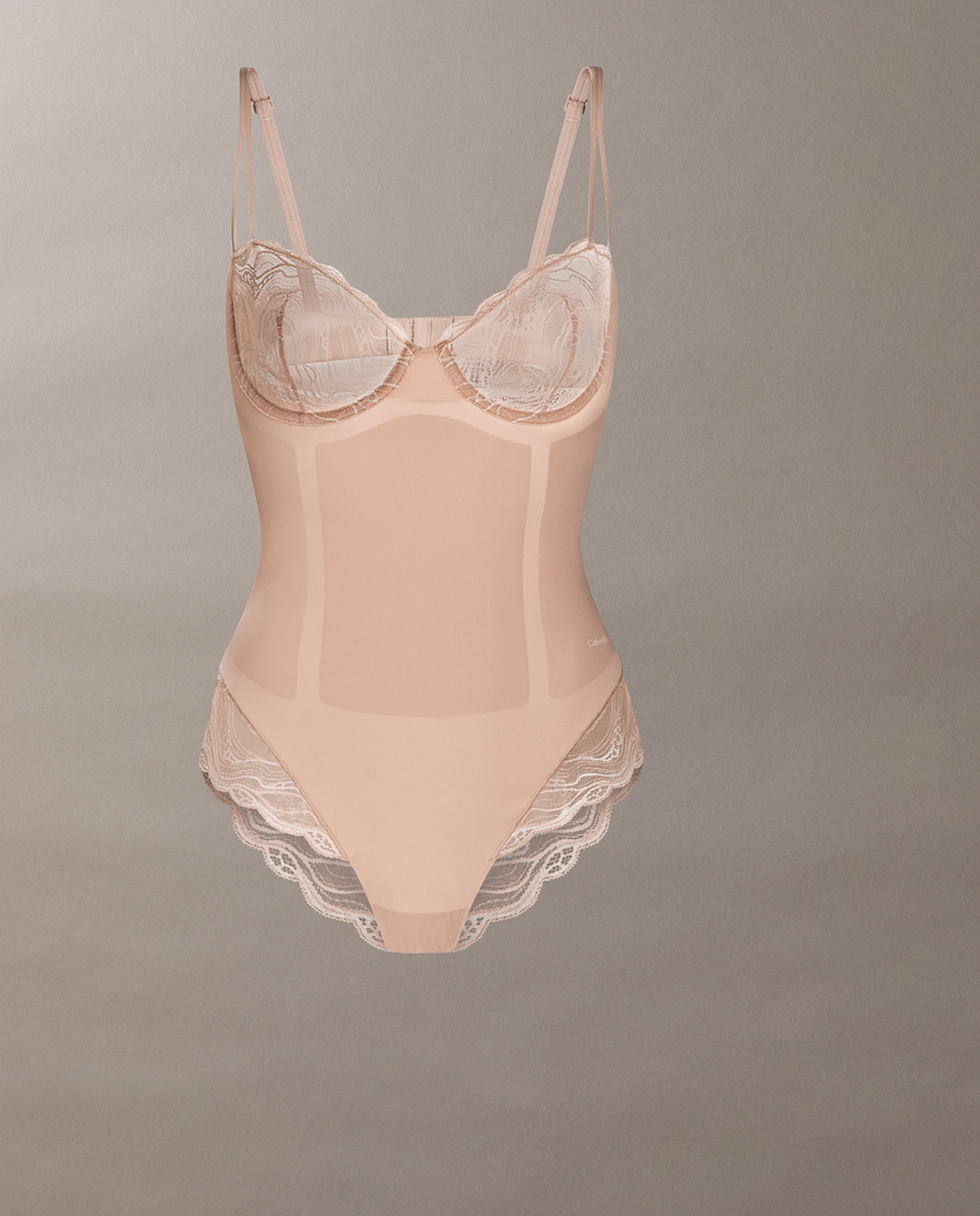 Body Adelgaçante Sensual Stretch Lace Natural-6