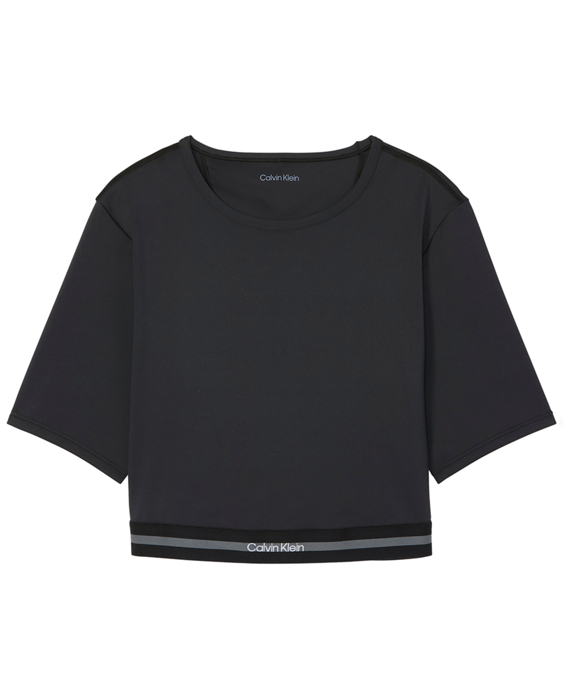 T-shirt Cropped de Manga Curta Icon Sport Preto-4