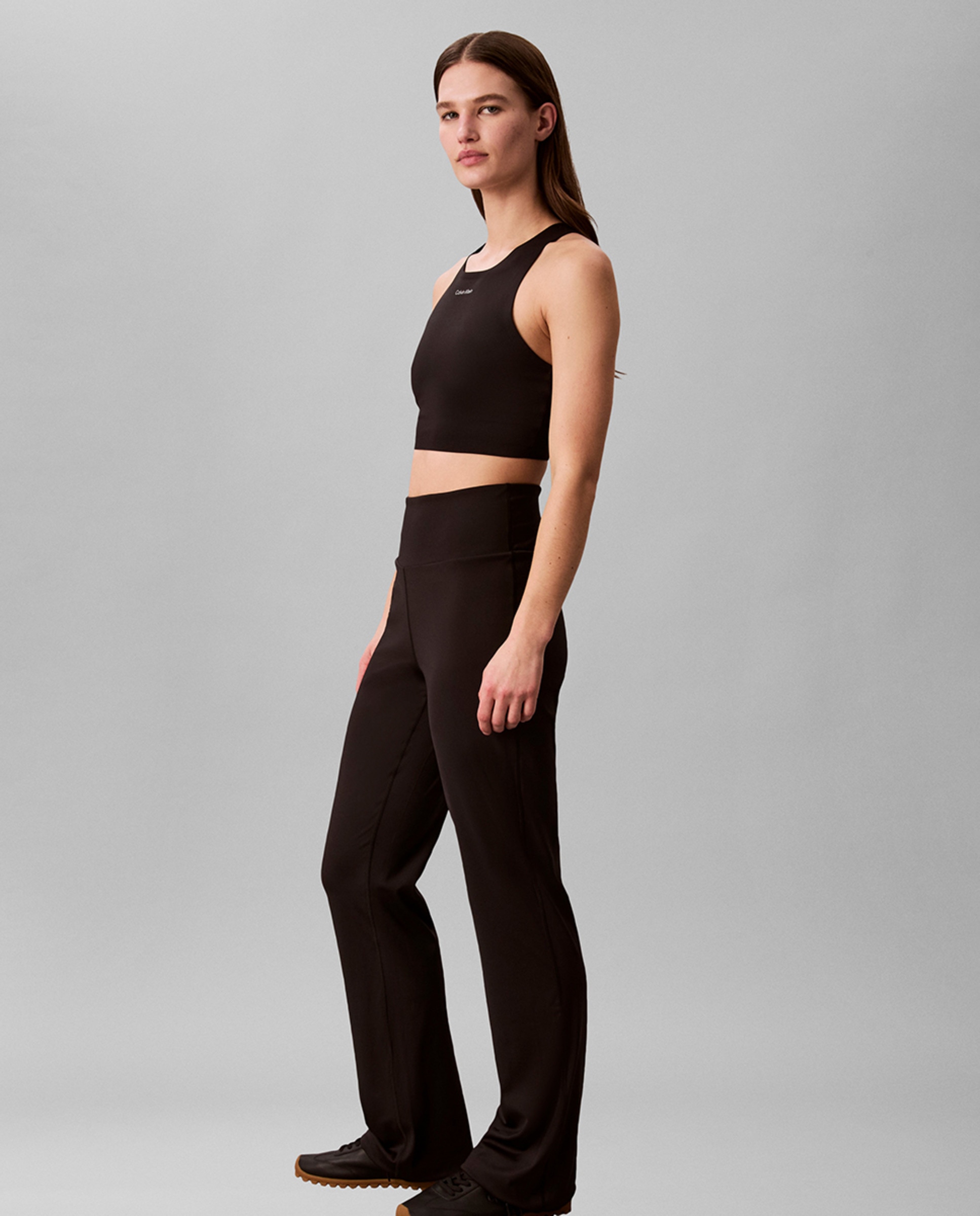 Leggings Desportivas à Boca de Sino Icon Sport Preto-5