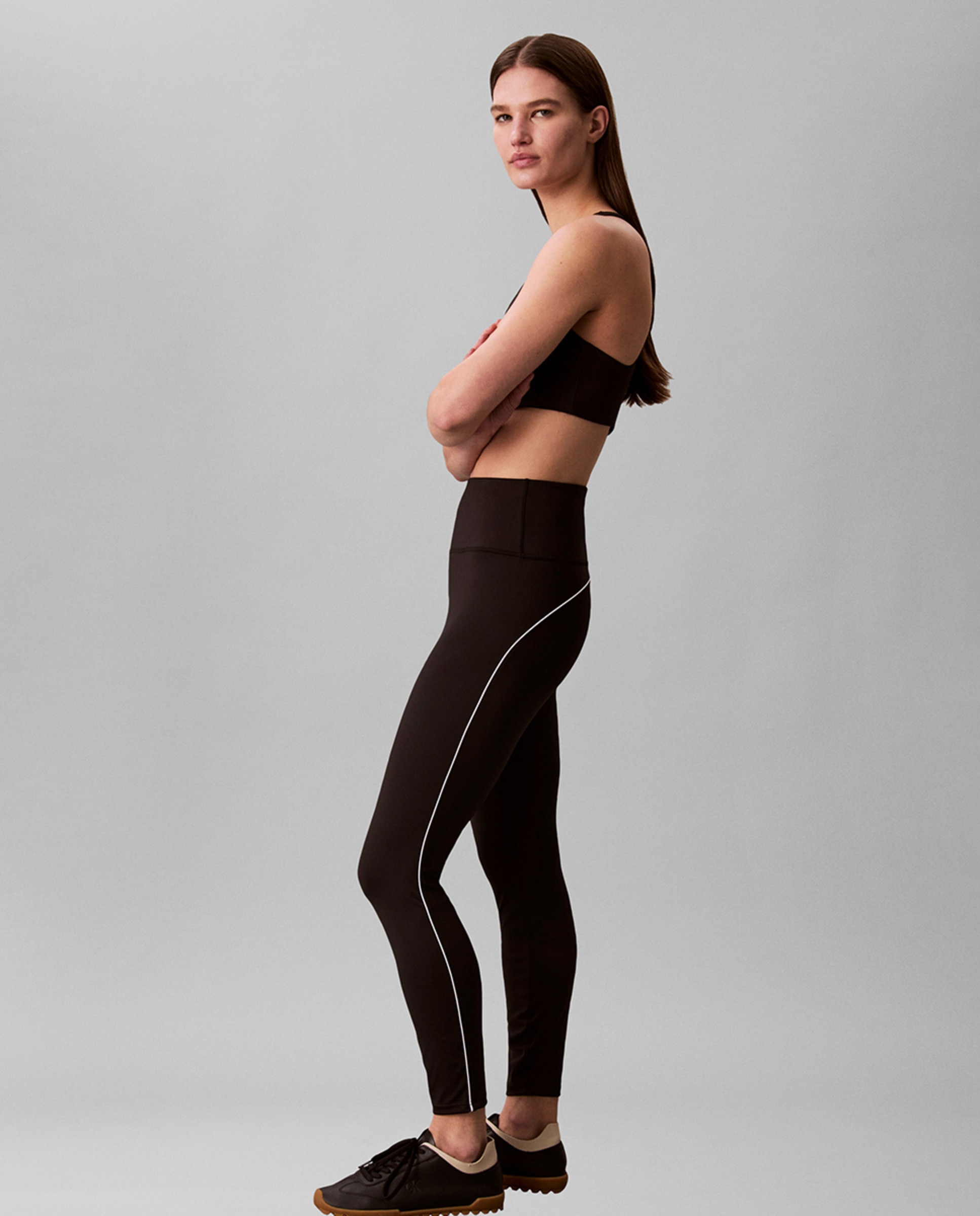 Leggings Desportivas Lisas Seasonal Fashion Preto-5