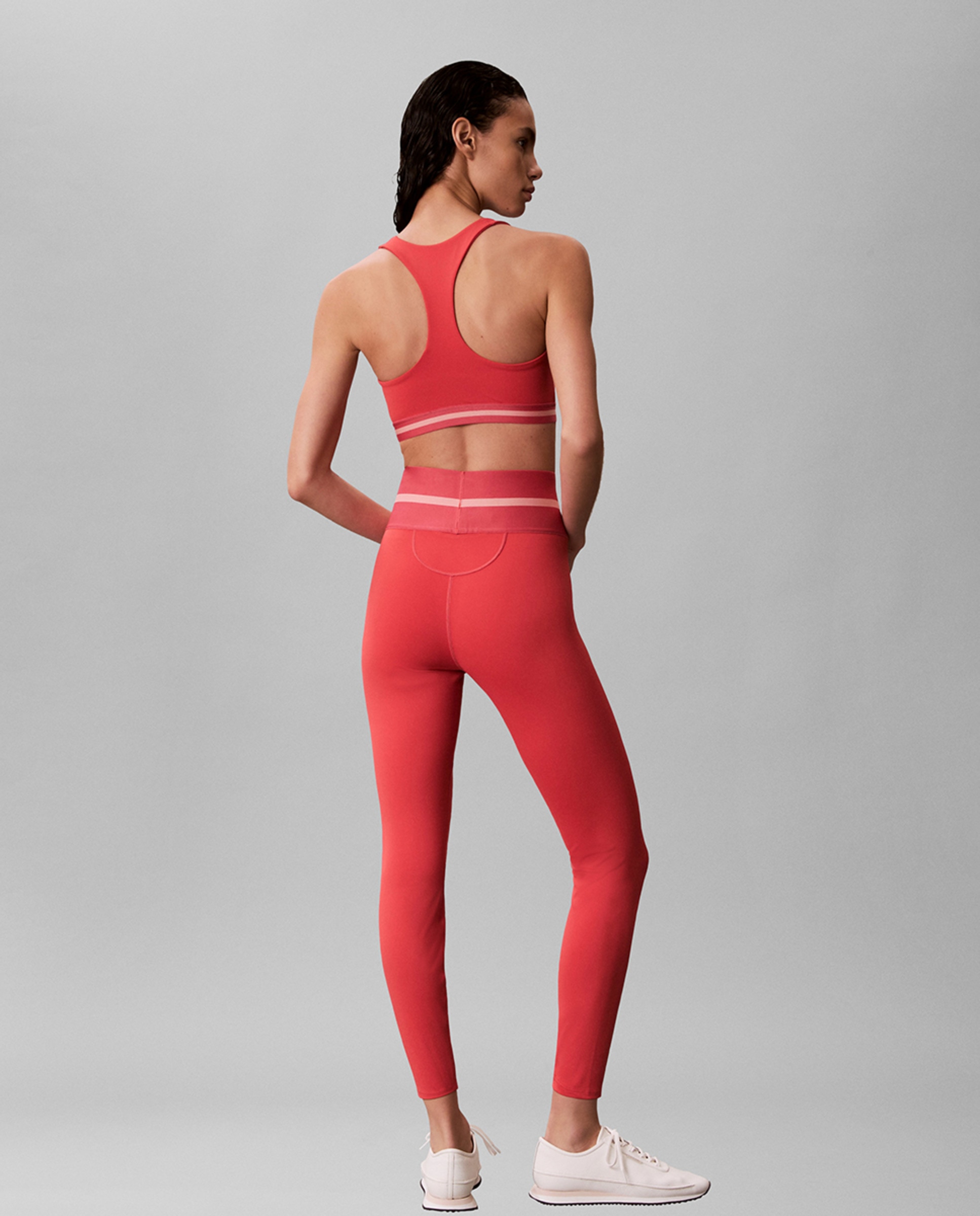 Leggings Desportivas Lisas Icon Sport Rosa-3