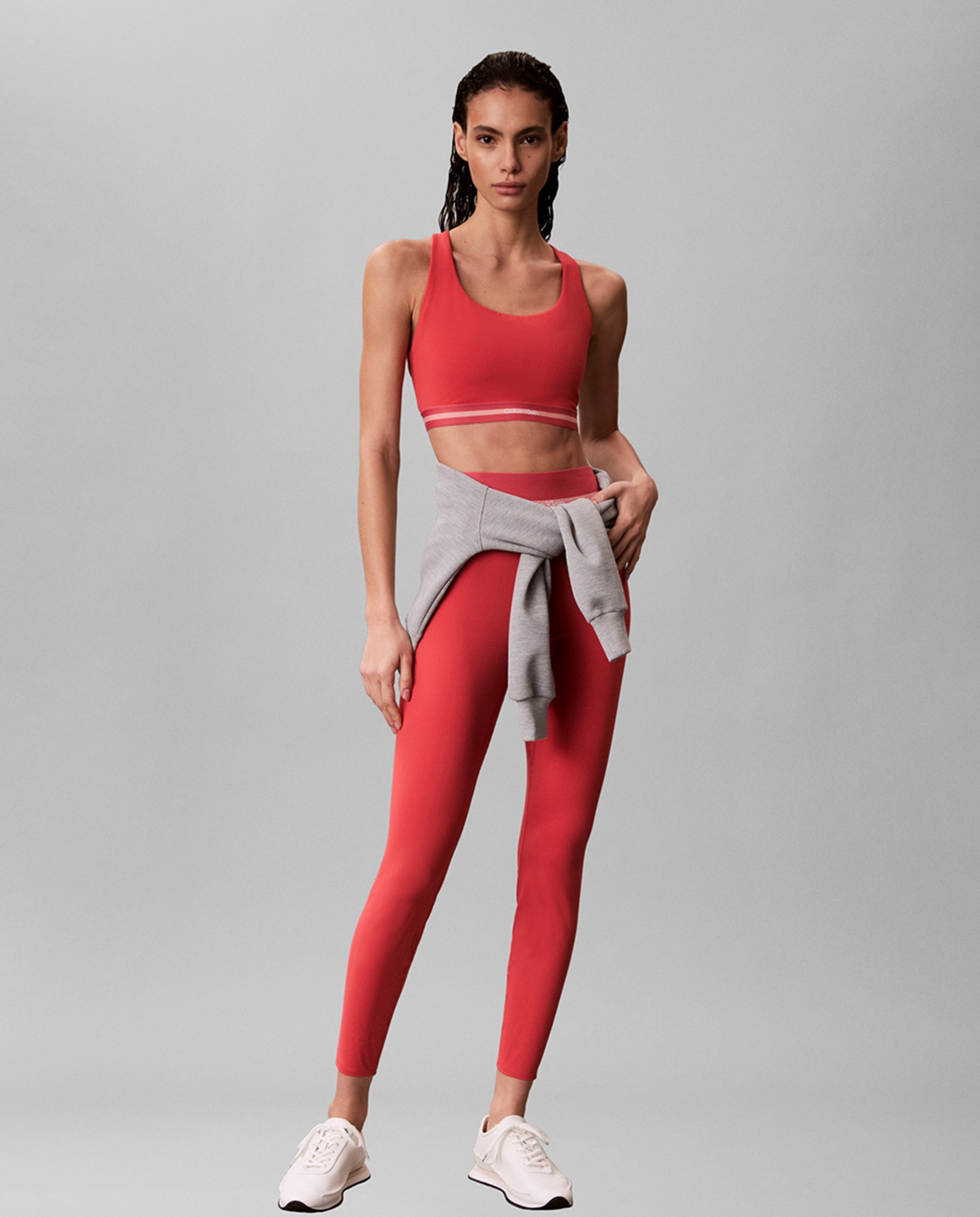 Leggings Desportivas Lisas Icon Sport Rosa-2