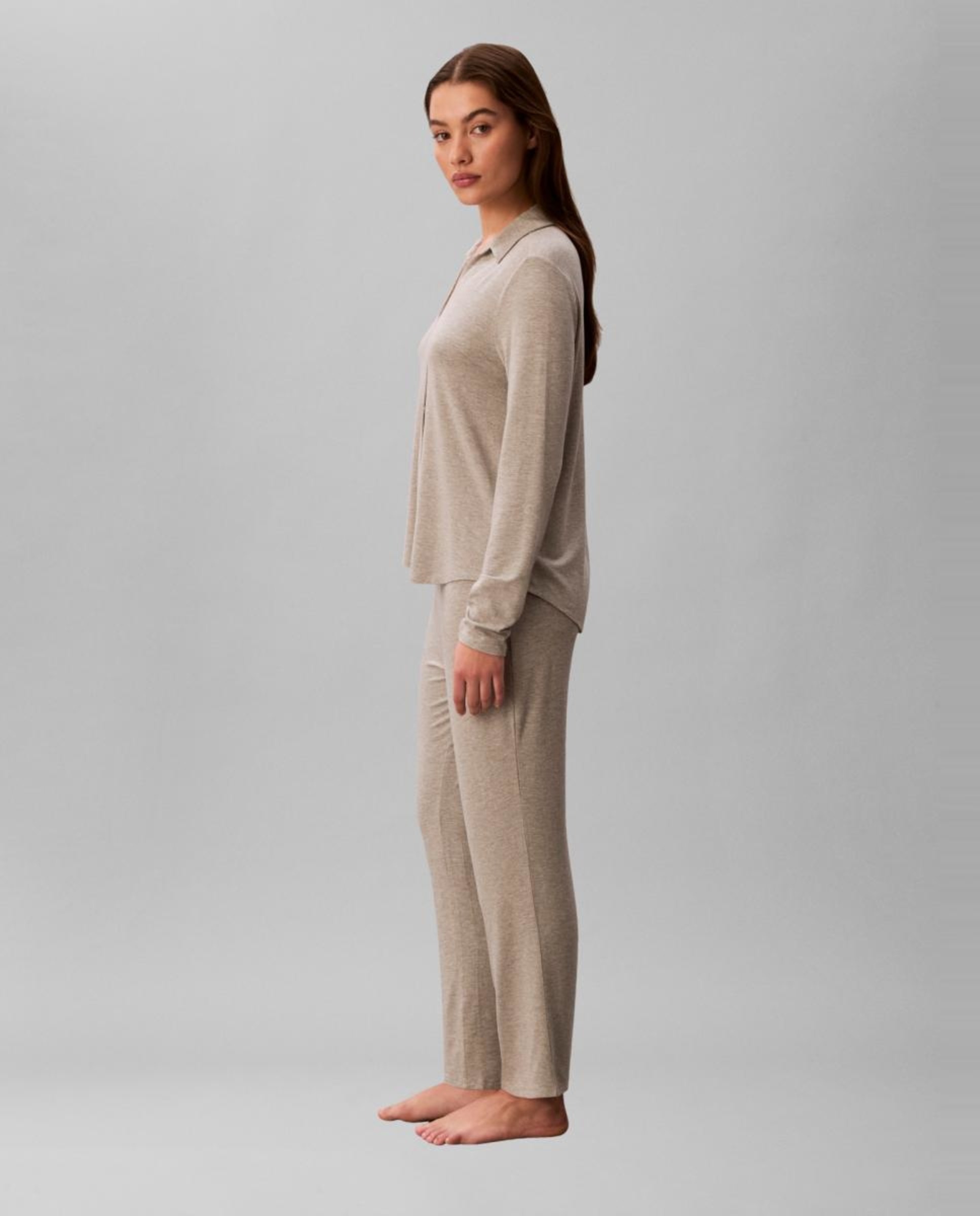 Conjunto de Pijama Ultra Soft Modal Cinzento-5