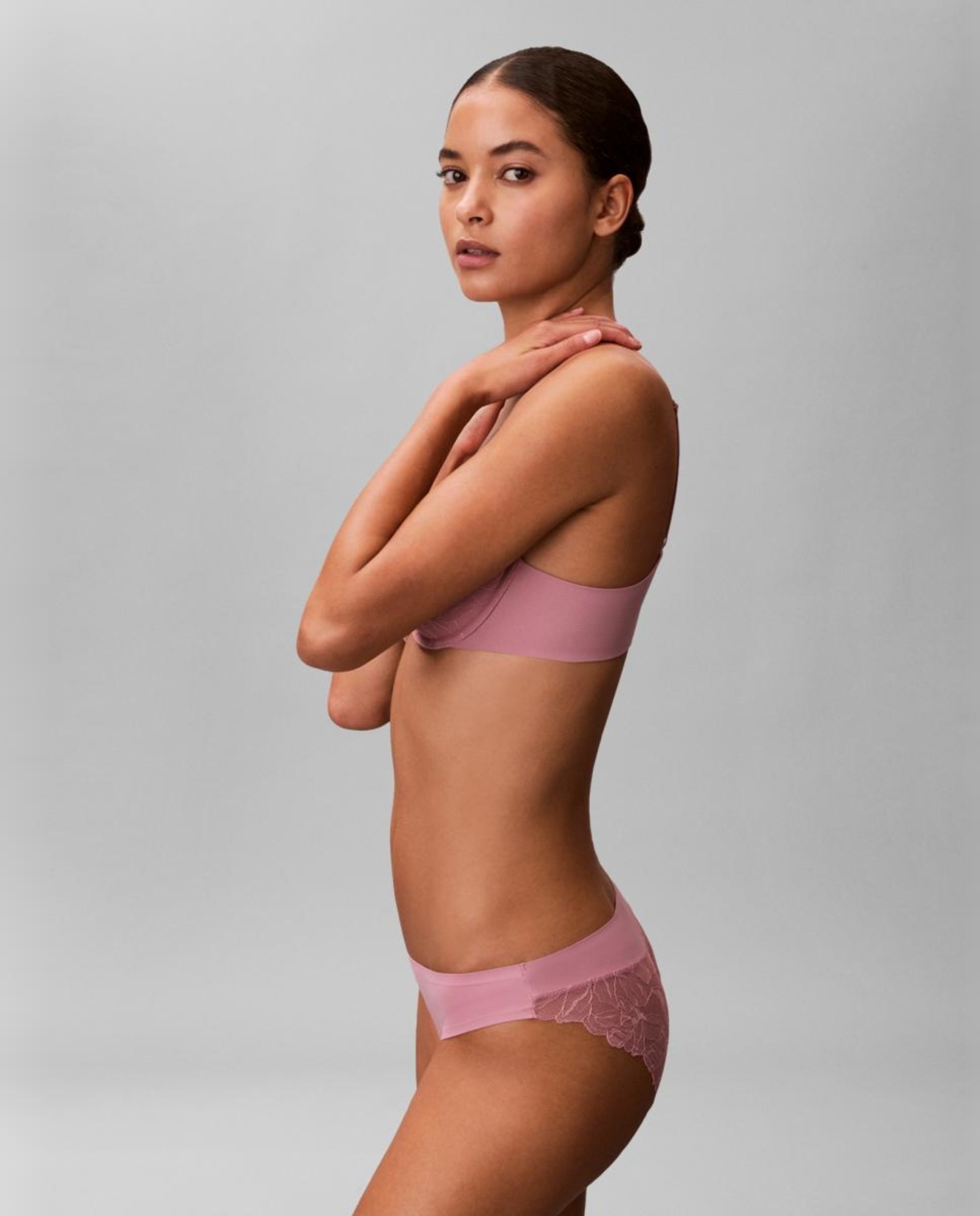 Cueca com Renda Perfectly Fit Lace Rosa-4
