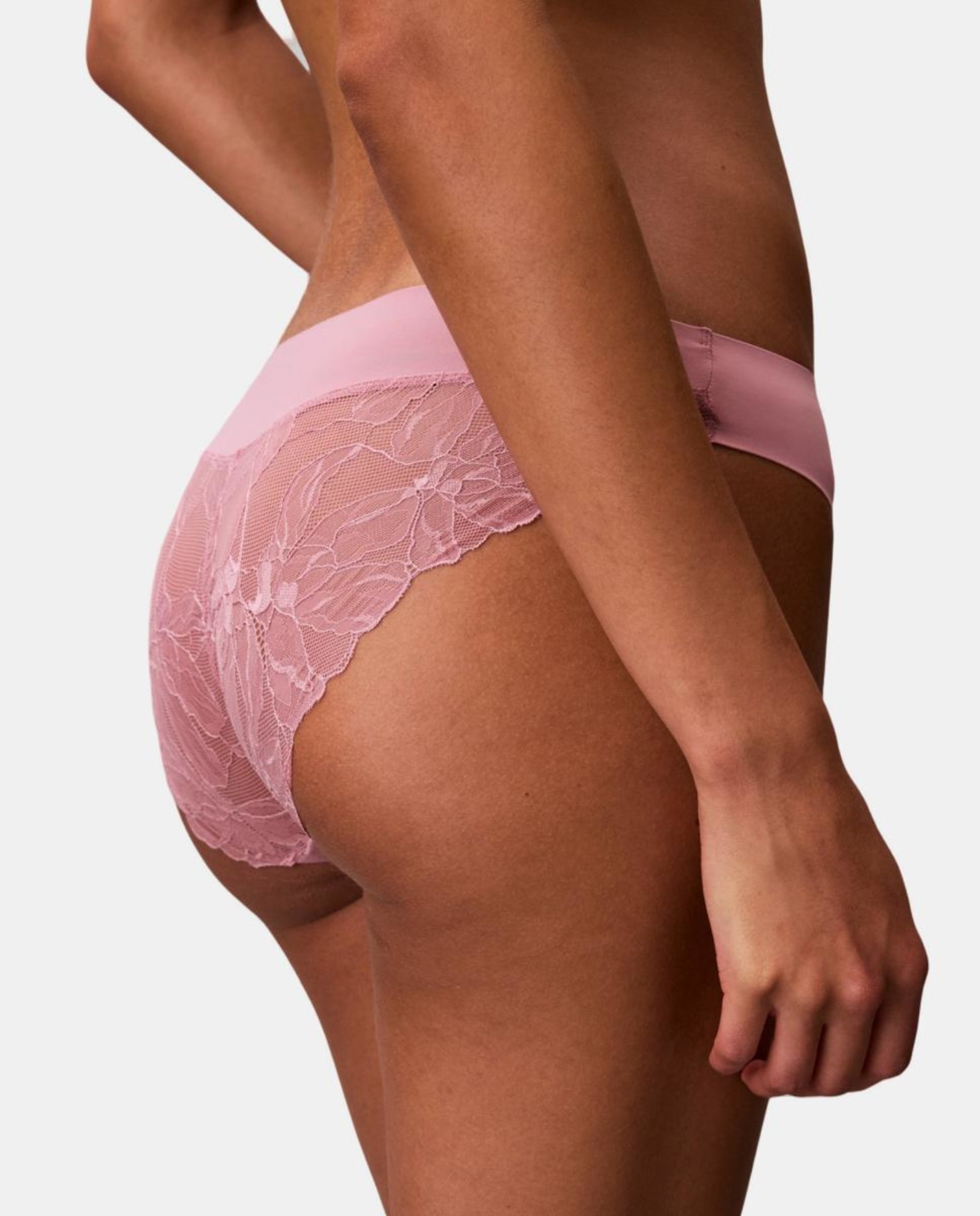 Cueca com Renda Perfectly Fit Lace Rosa-3