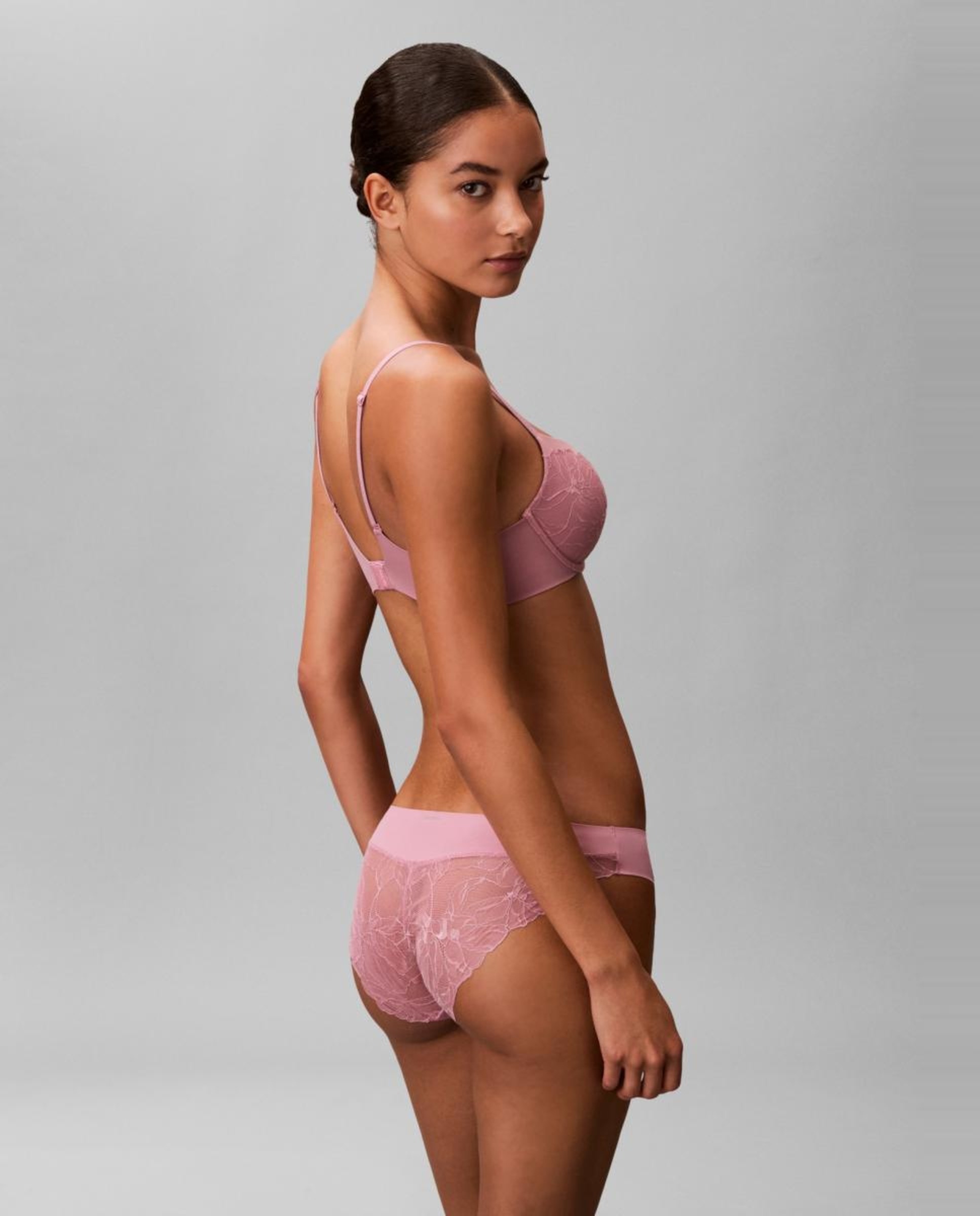 Cueca com Renda Perfectly Fit Lace Rosa-2