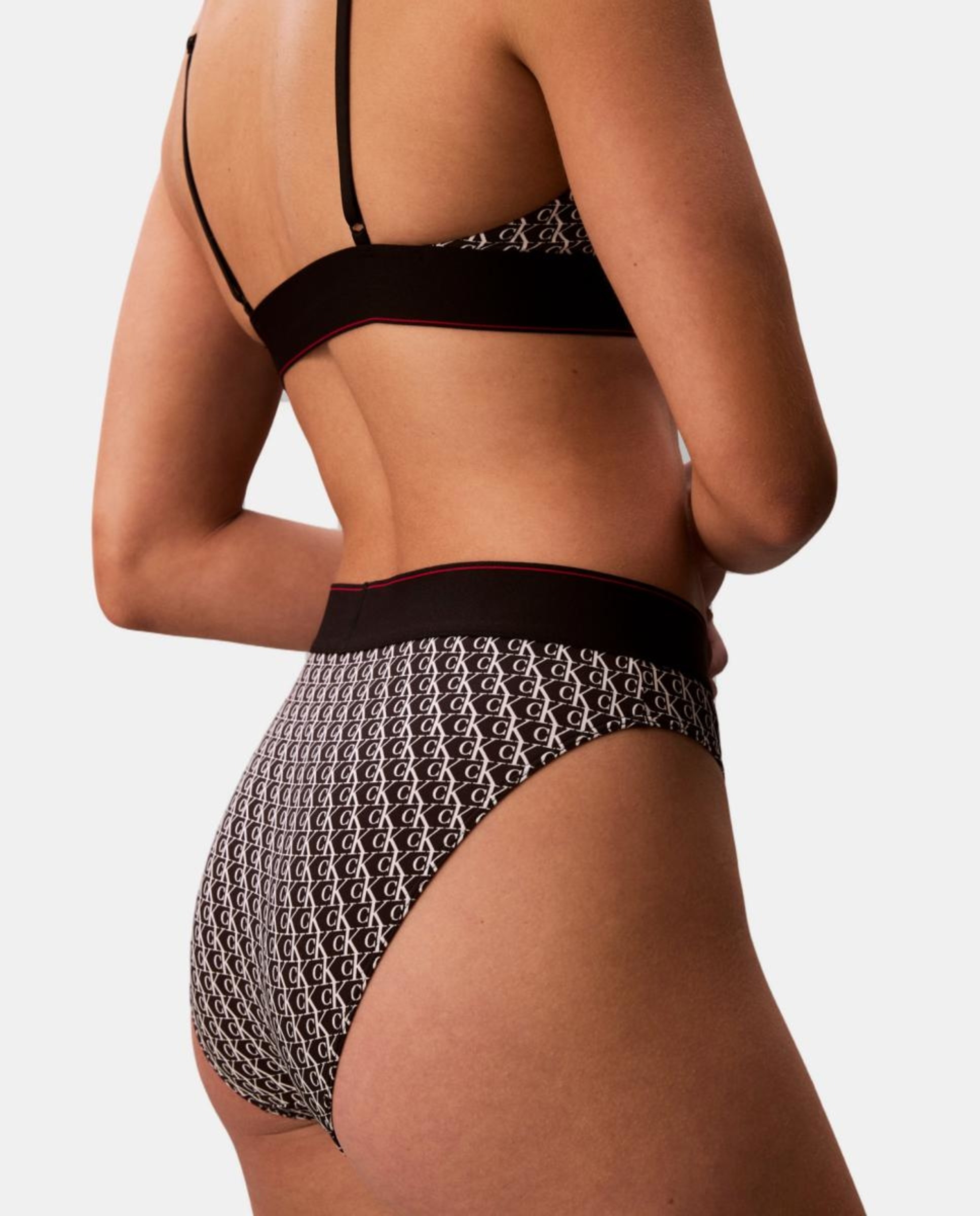 Cueca de Cintura Subida CK Graphic Preto-3